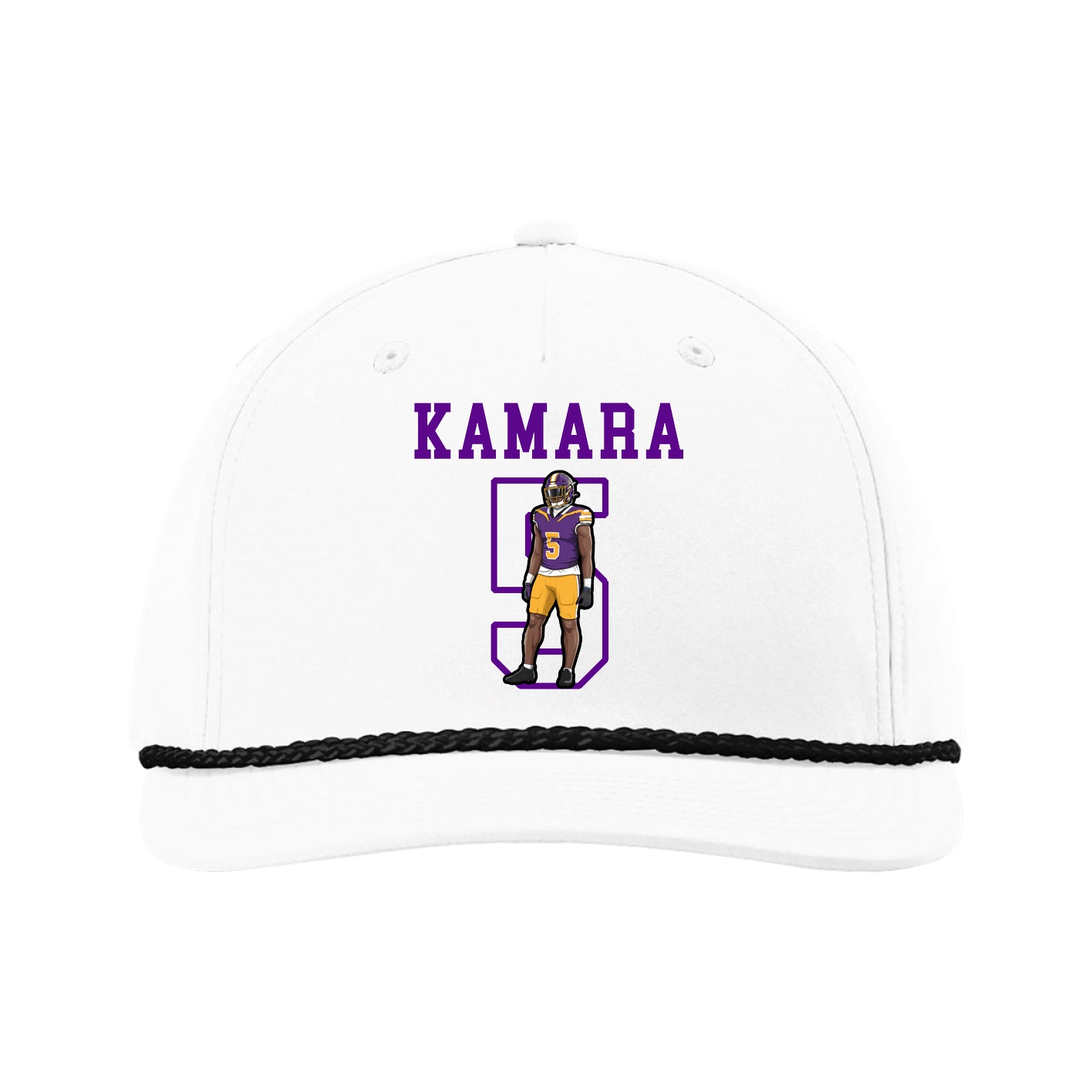 Five-Panel Classic Rope Cap — Shirsey in White