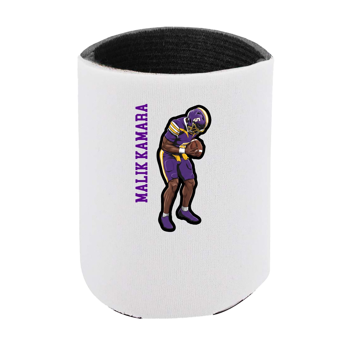Can Holder — Name Vertical in White