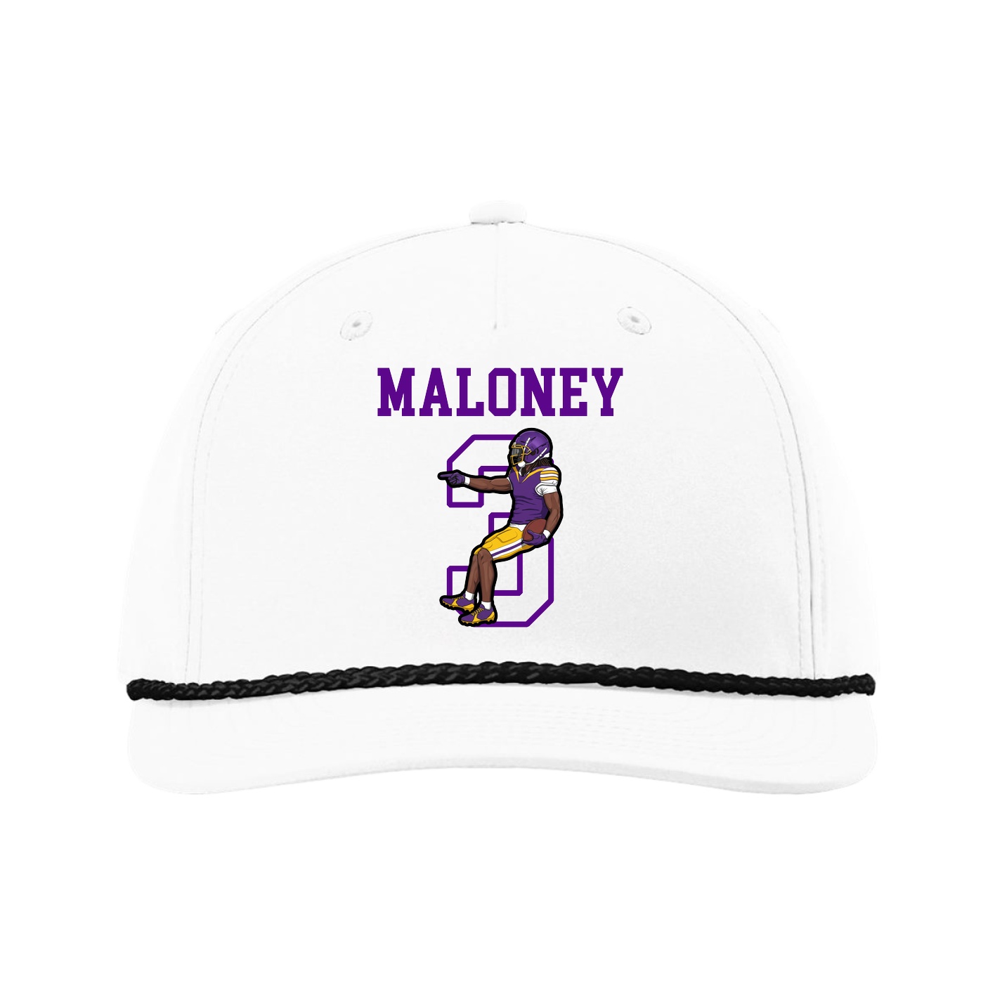 Five-Panel Classic Rope Cap — Shirsey in White