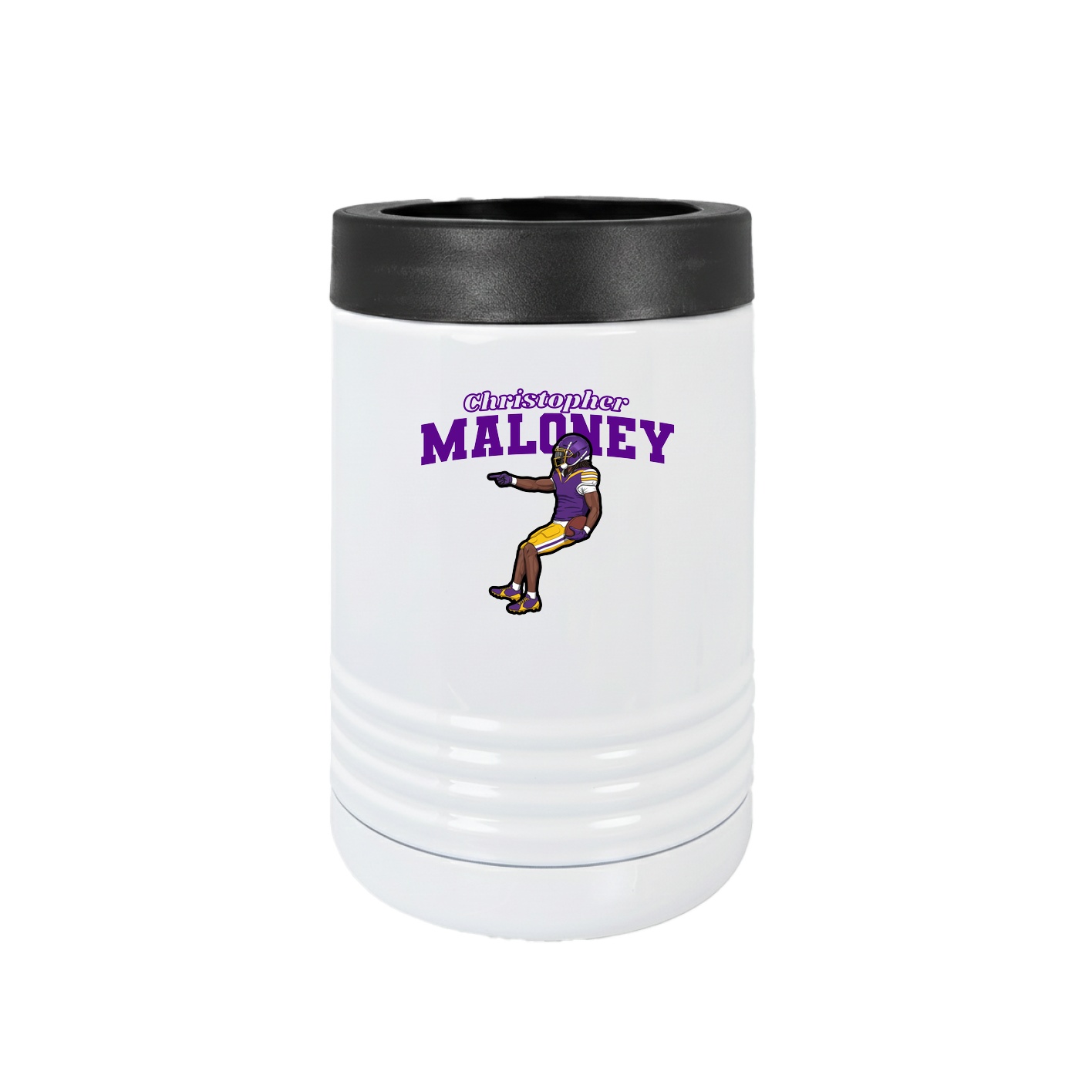 Beverage Holder — Name Arch in White