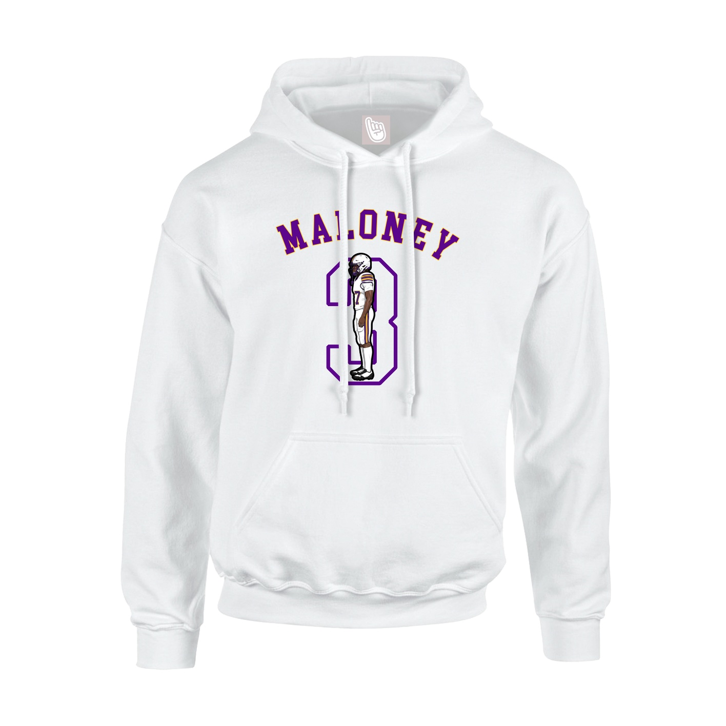 Youth Hoodie — Shirsey Arch in White