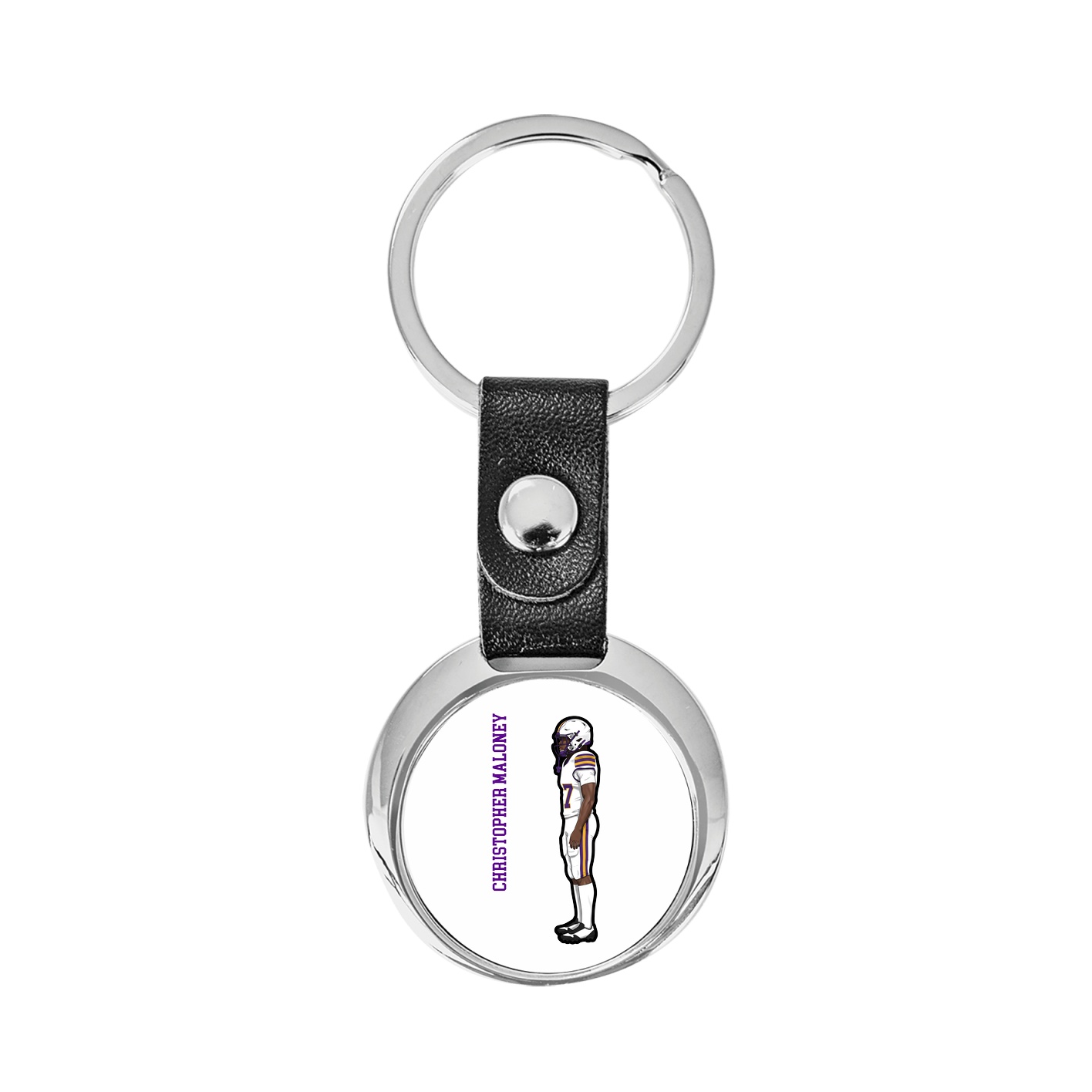 Key Chain — Name Vertical in Classic