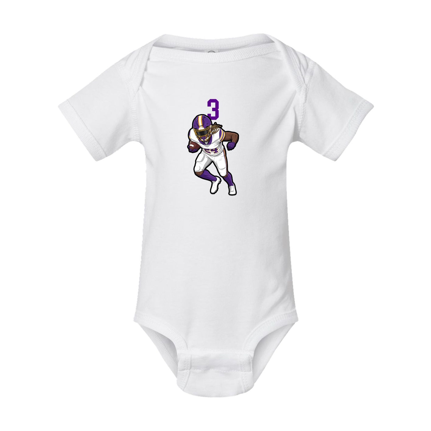 Baby Onesie — Number Top in White