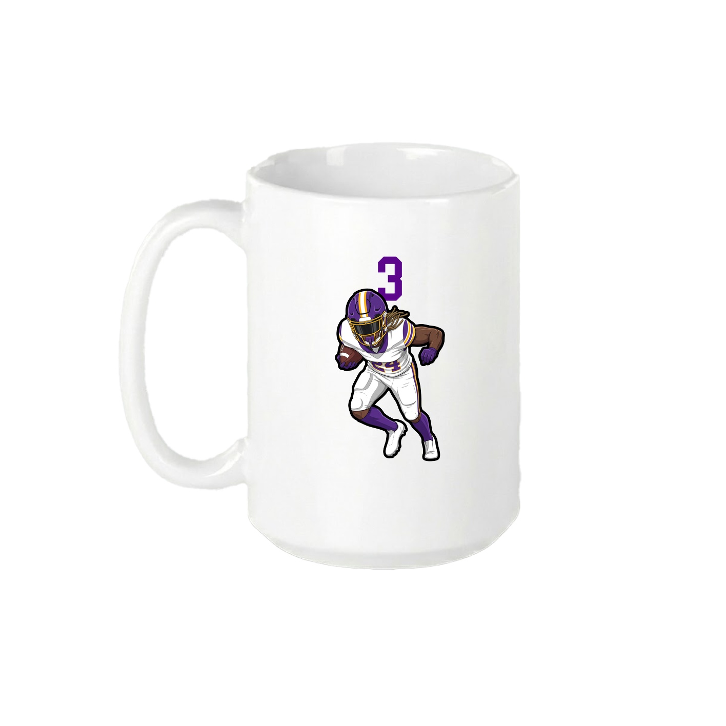 15oz Coffee Mug — Number Top in White