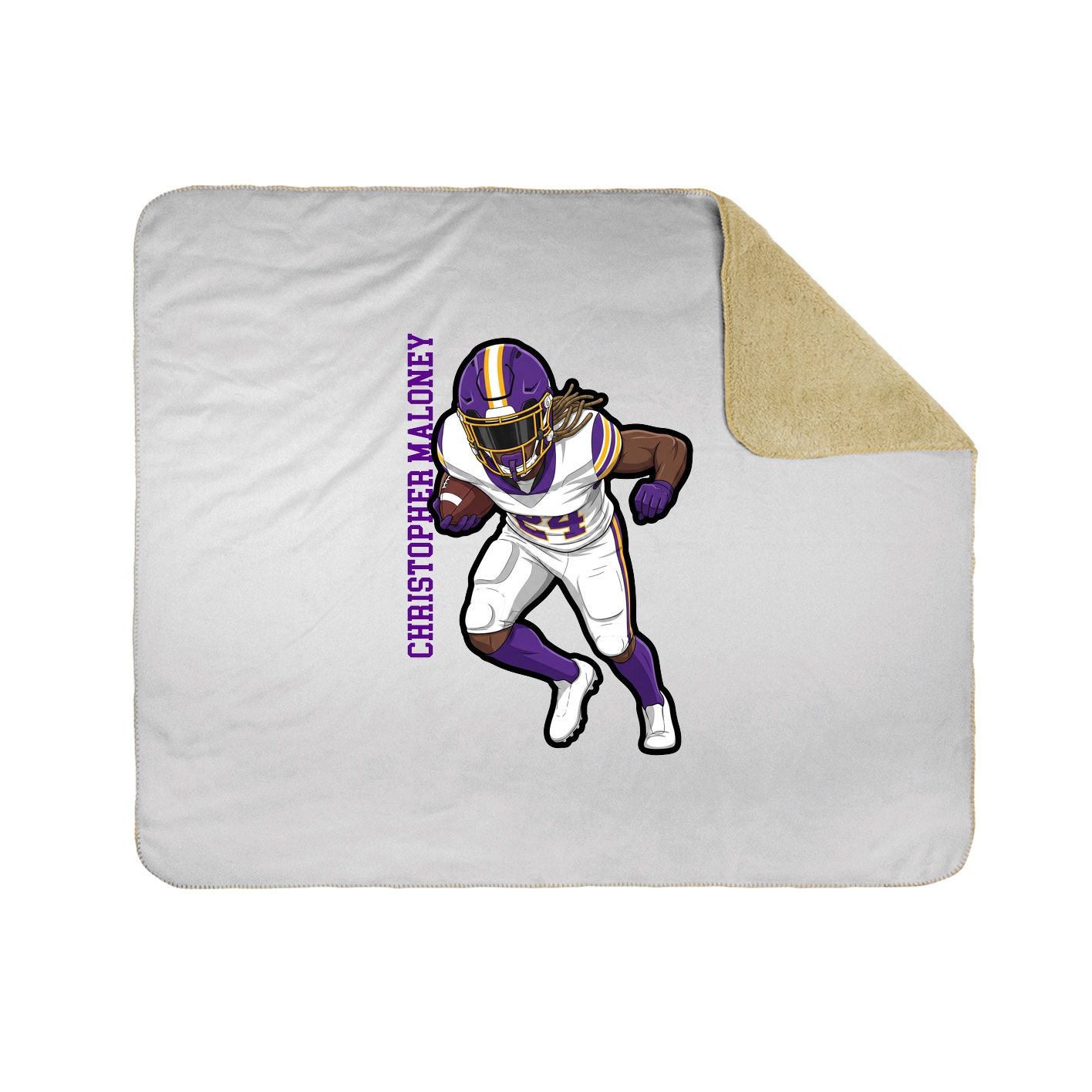 50x60 Sherpa Lined Throw Blanket