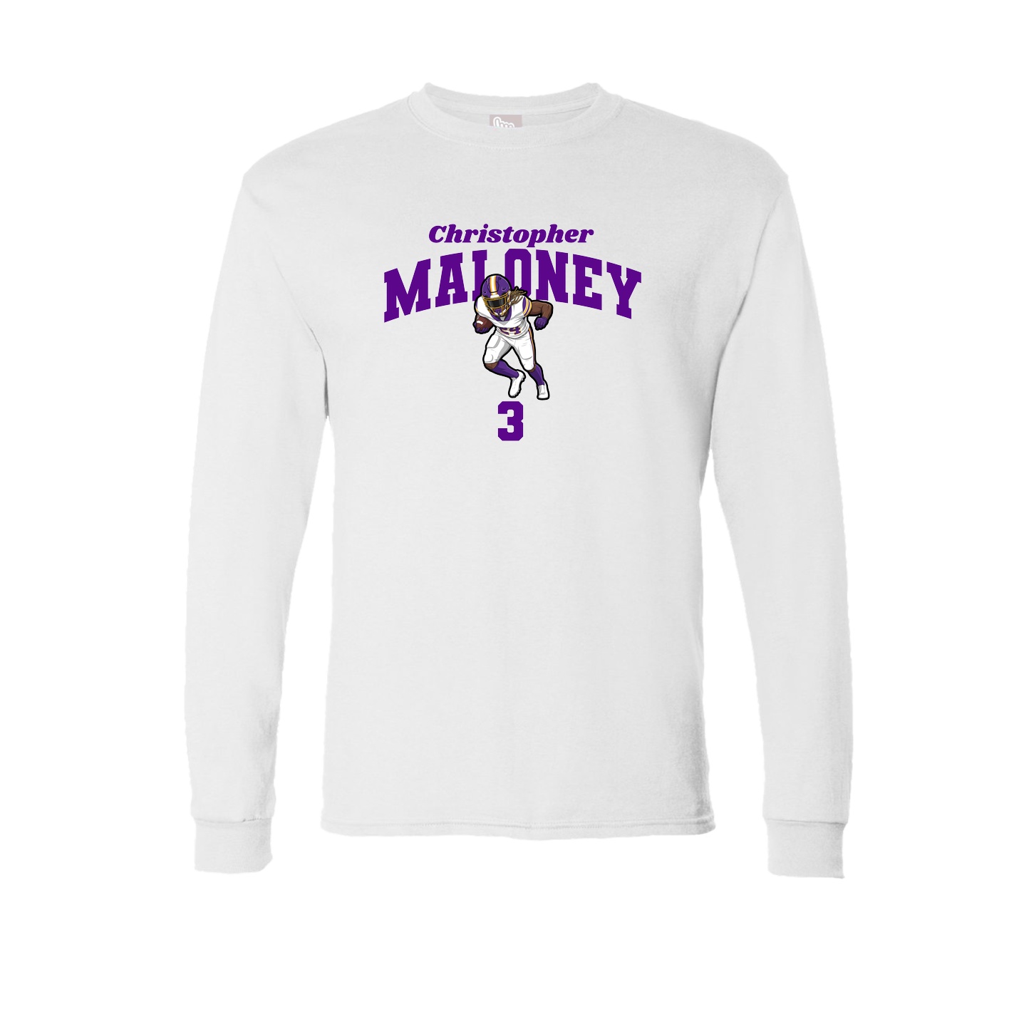Long Sleeve Tee — Signature Arch in White