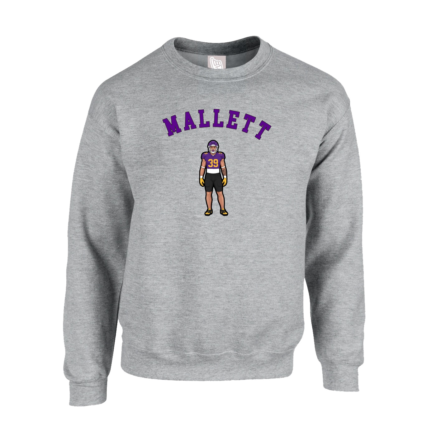 Fleece Crew — Shirsey Arch in Grey