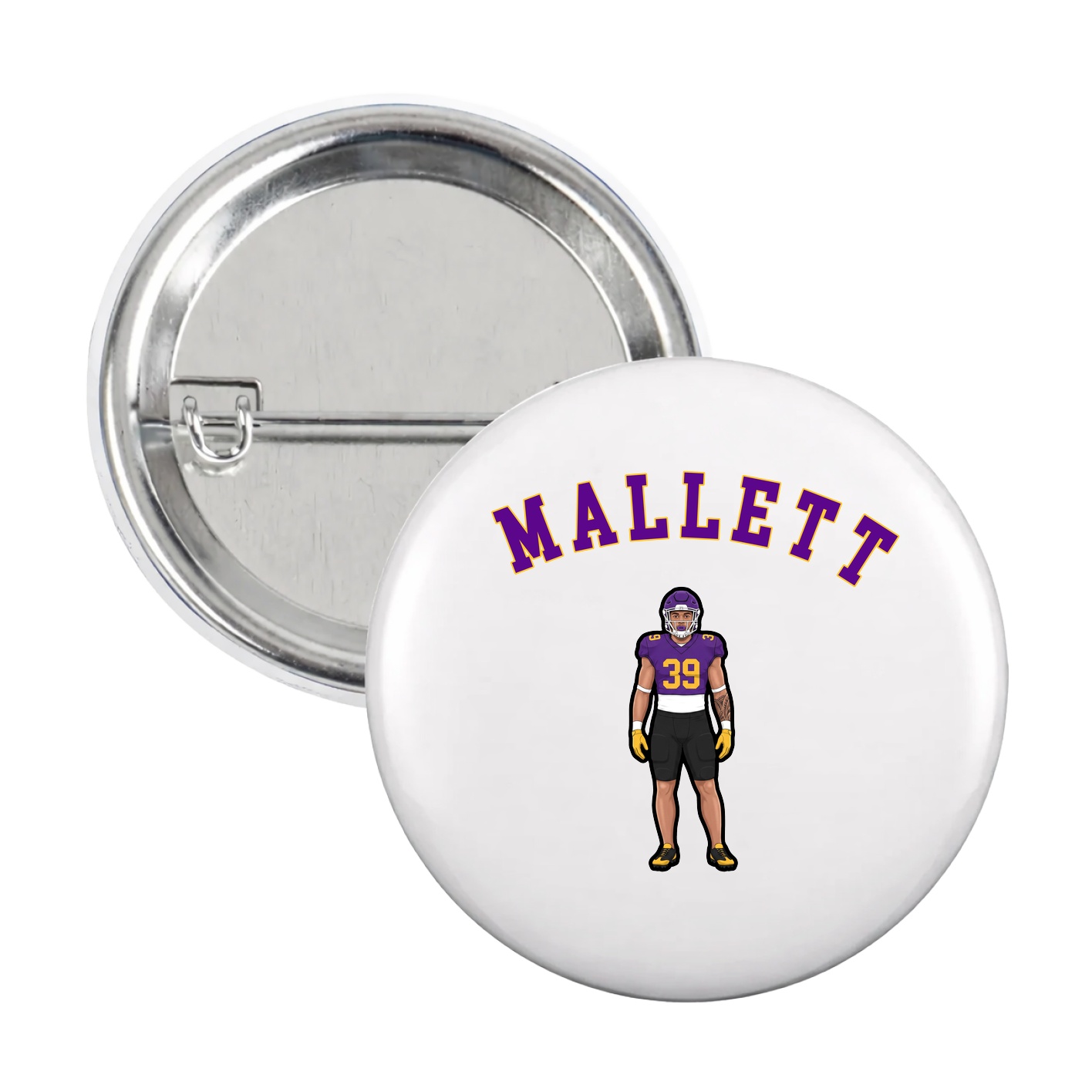 Game Day Button — Shirsey Arch in White