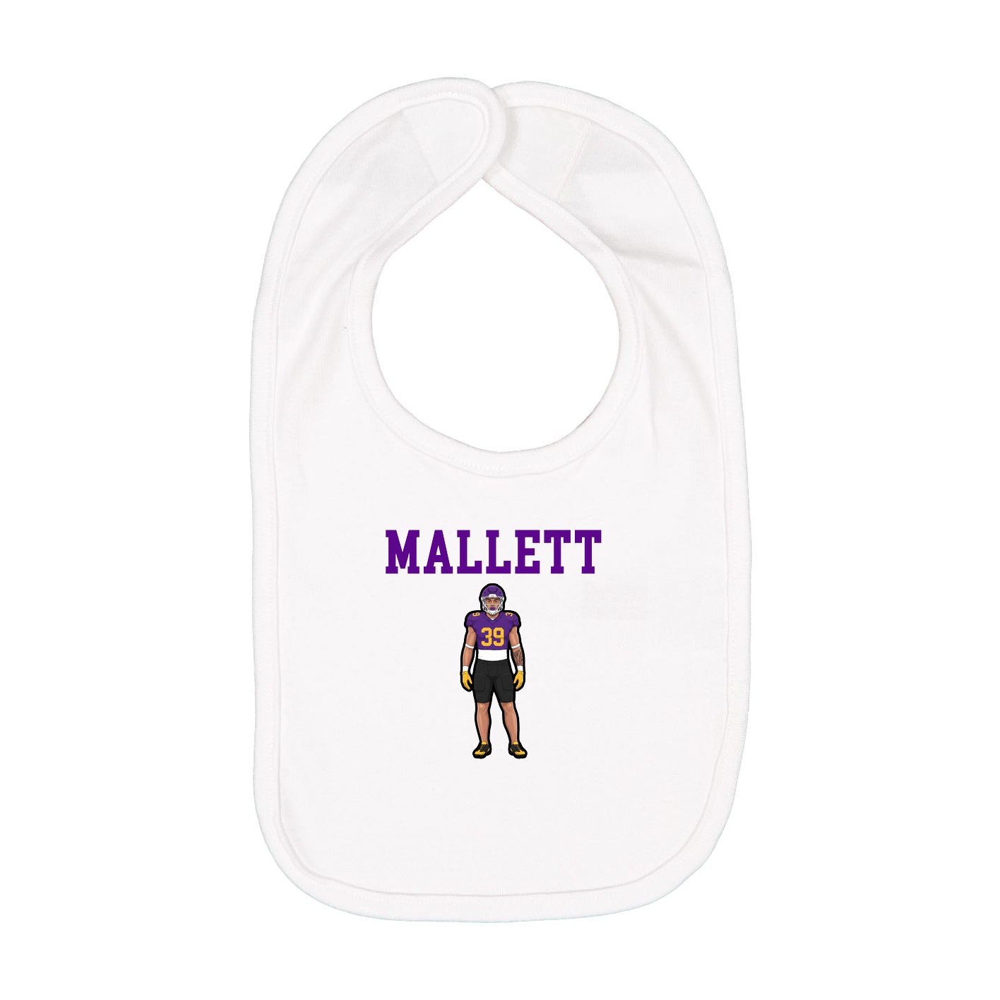 Infant Bib — Shirsey in White