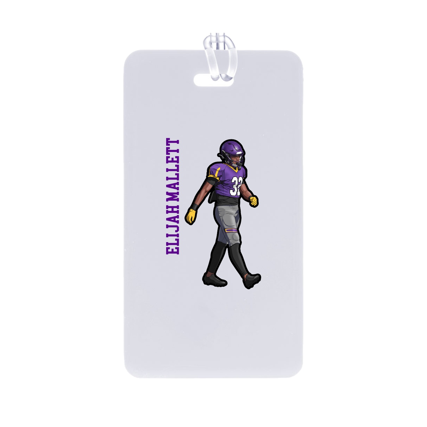 Bag Tag — Name Vertical in Classic