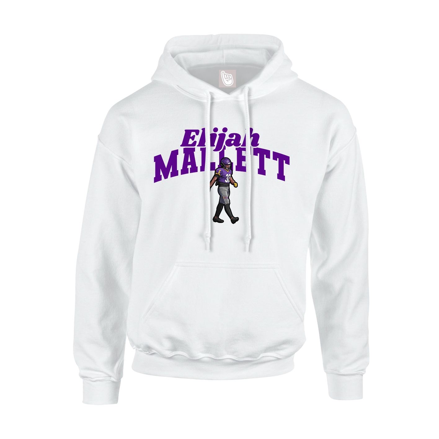 Hoodie — Signature Arch in White
