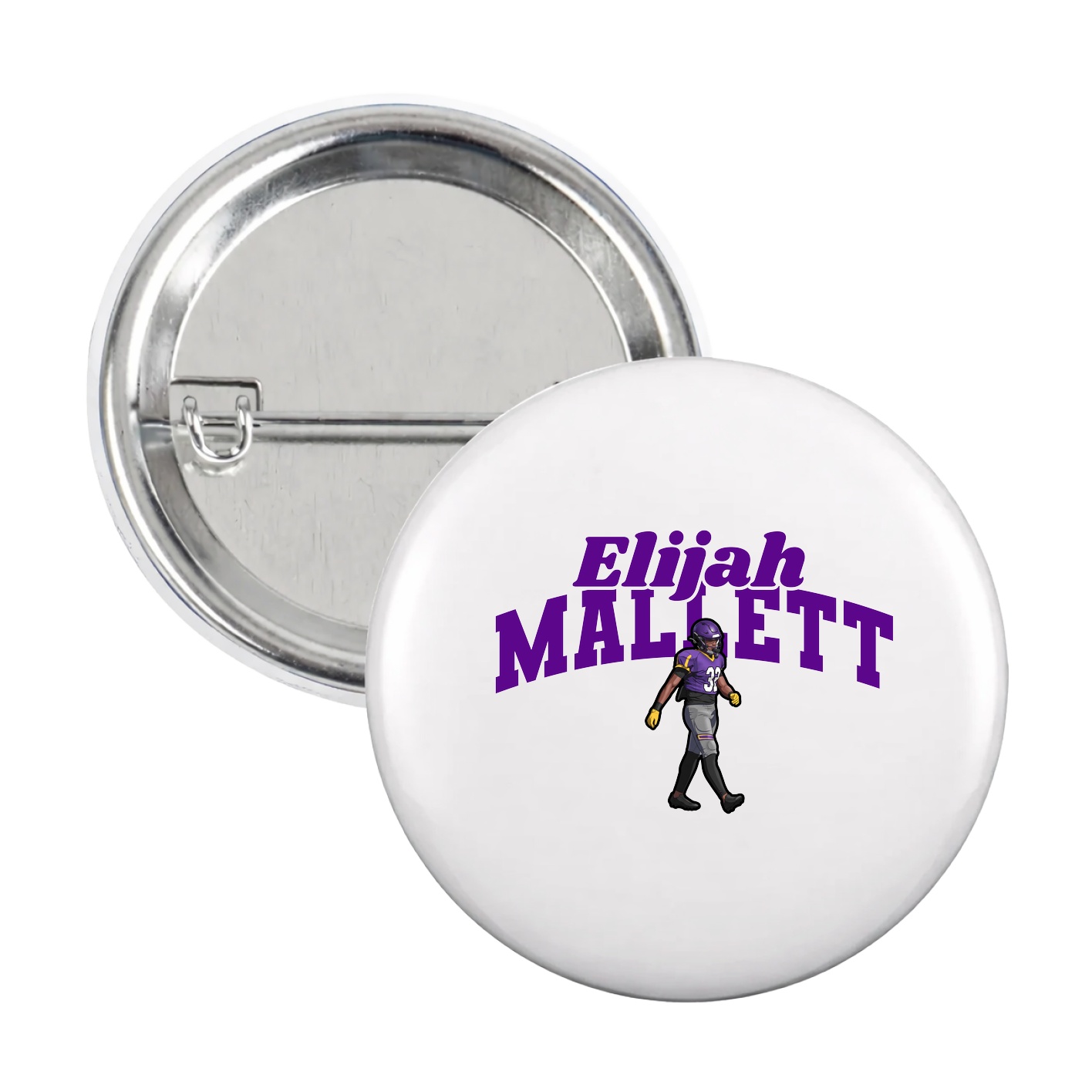 Game Day Button — Signature Arch in White