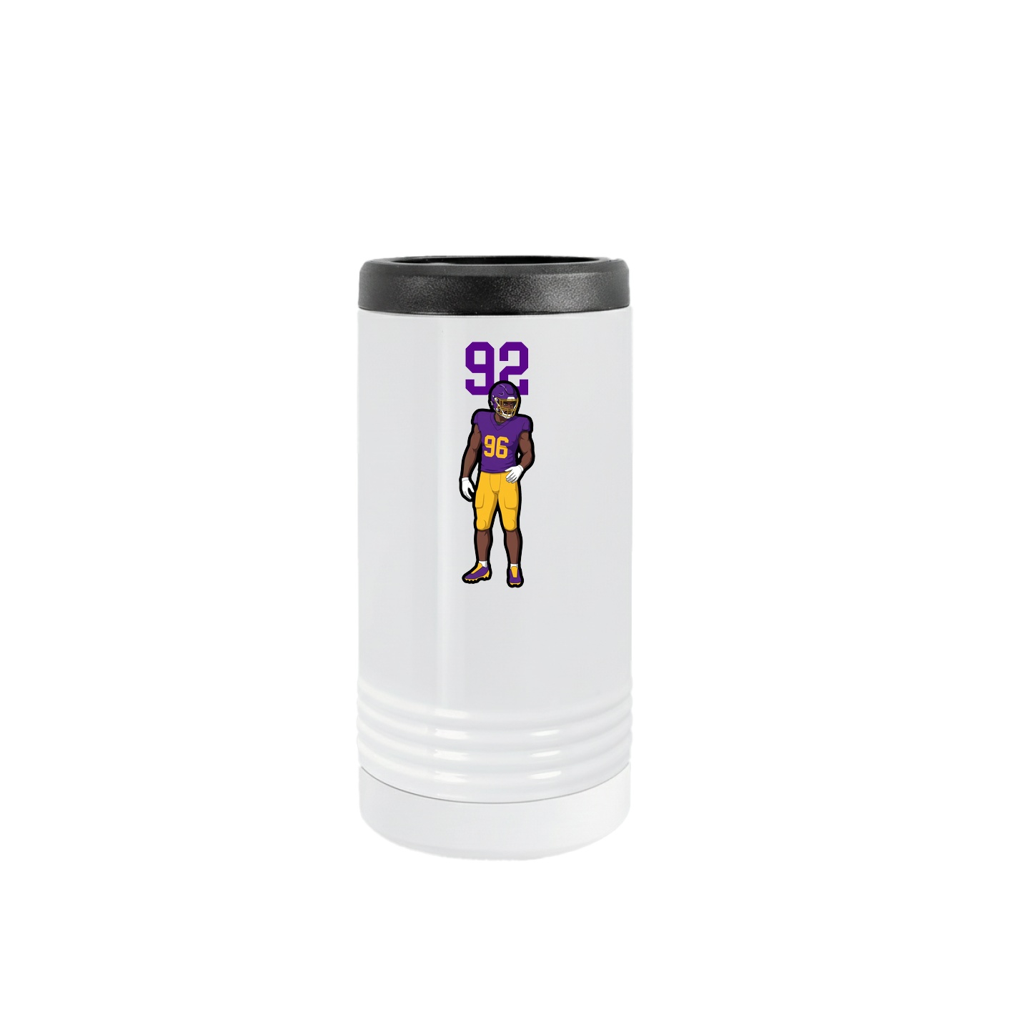 Slim Beverage Holder — Number Top in White