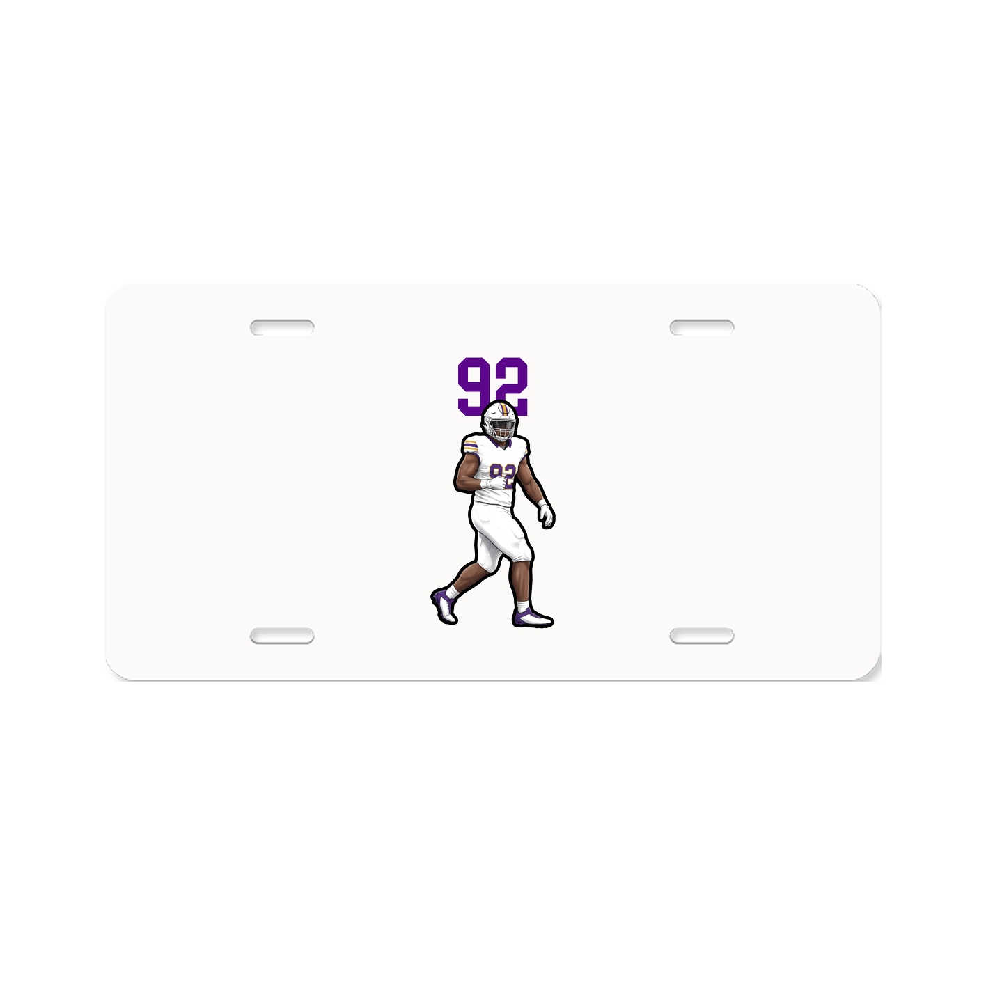 License Plate — Number Top in Classic