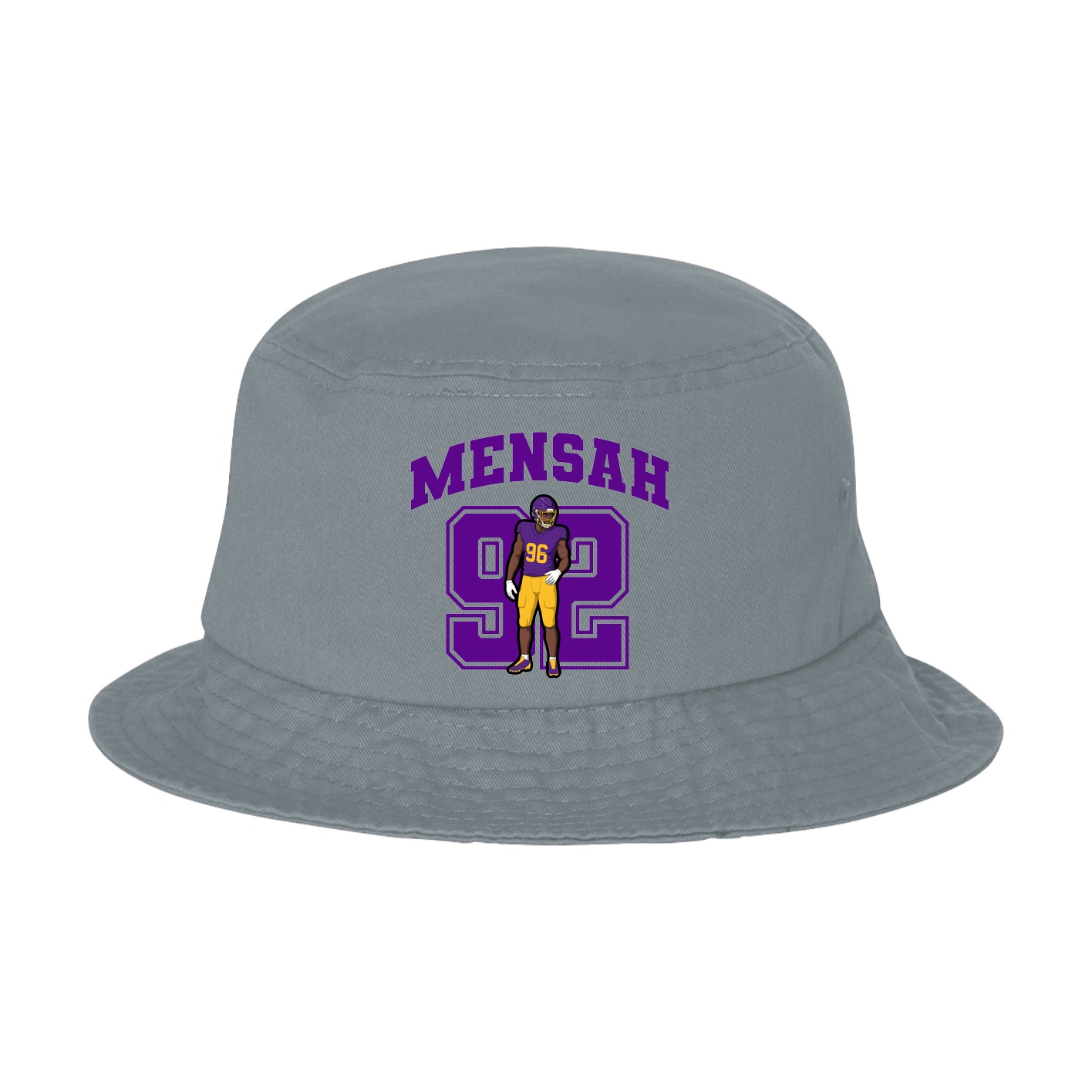 Bucket Cap — Number in Grey