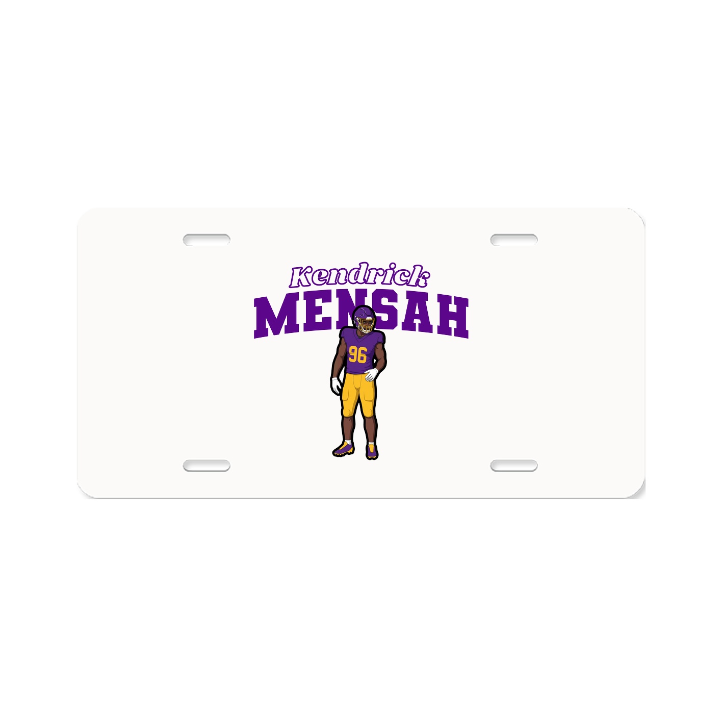 License Plate — Name Arch in Classic
