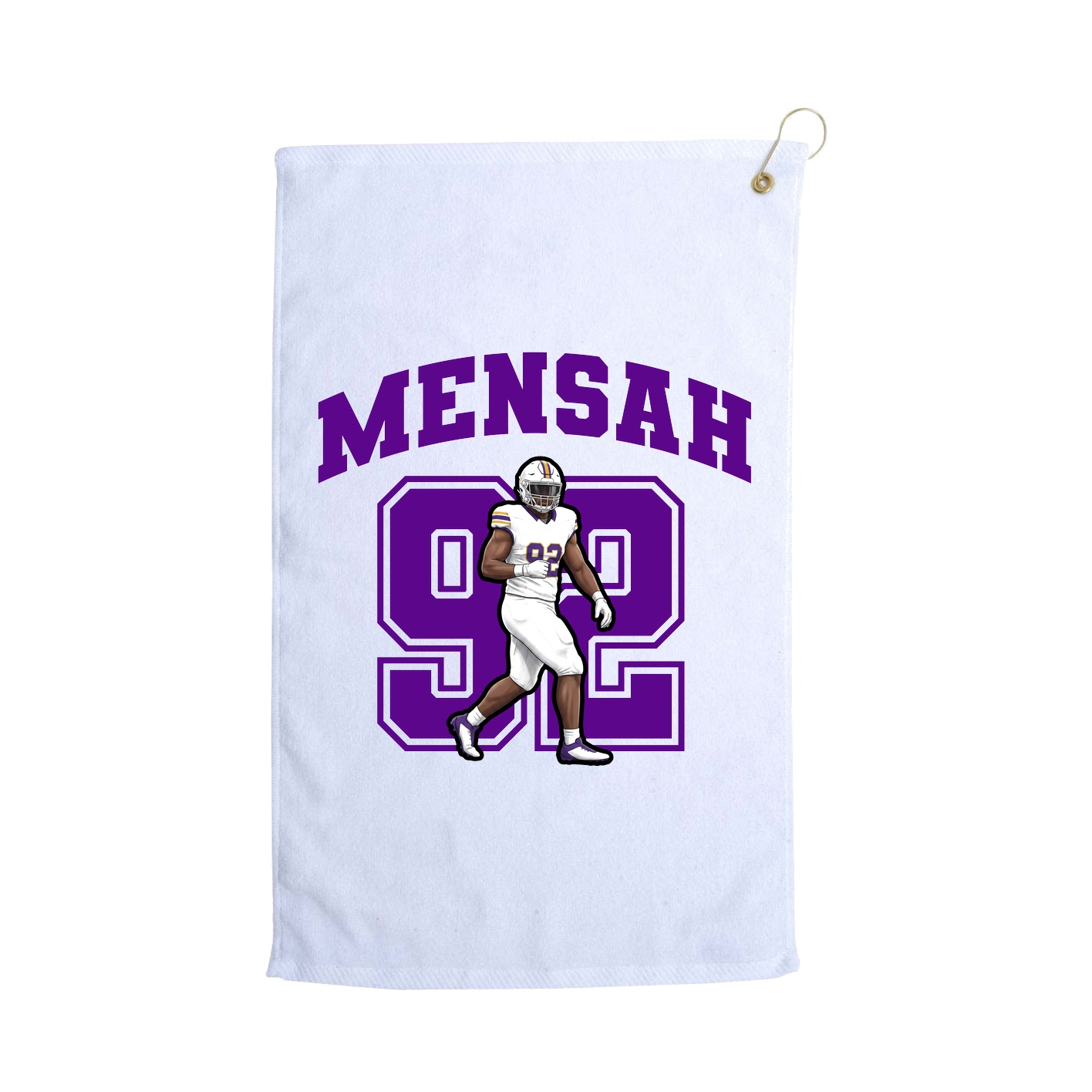 Golf Towel — Number in White