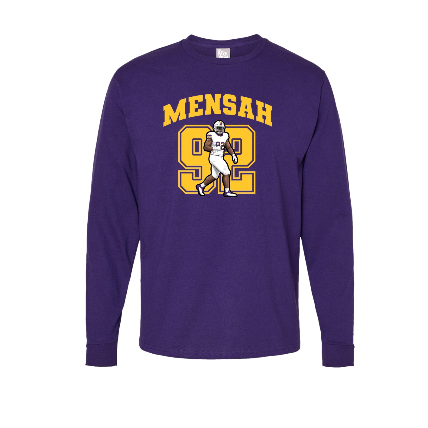 Long Sleeve Tee — Number in Purple