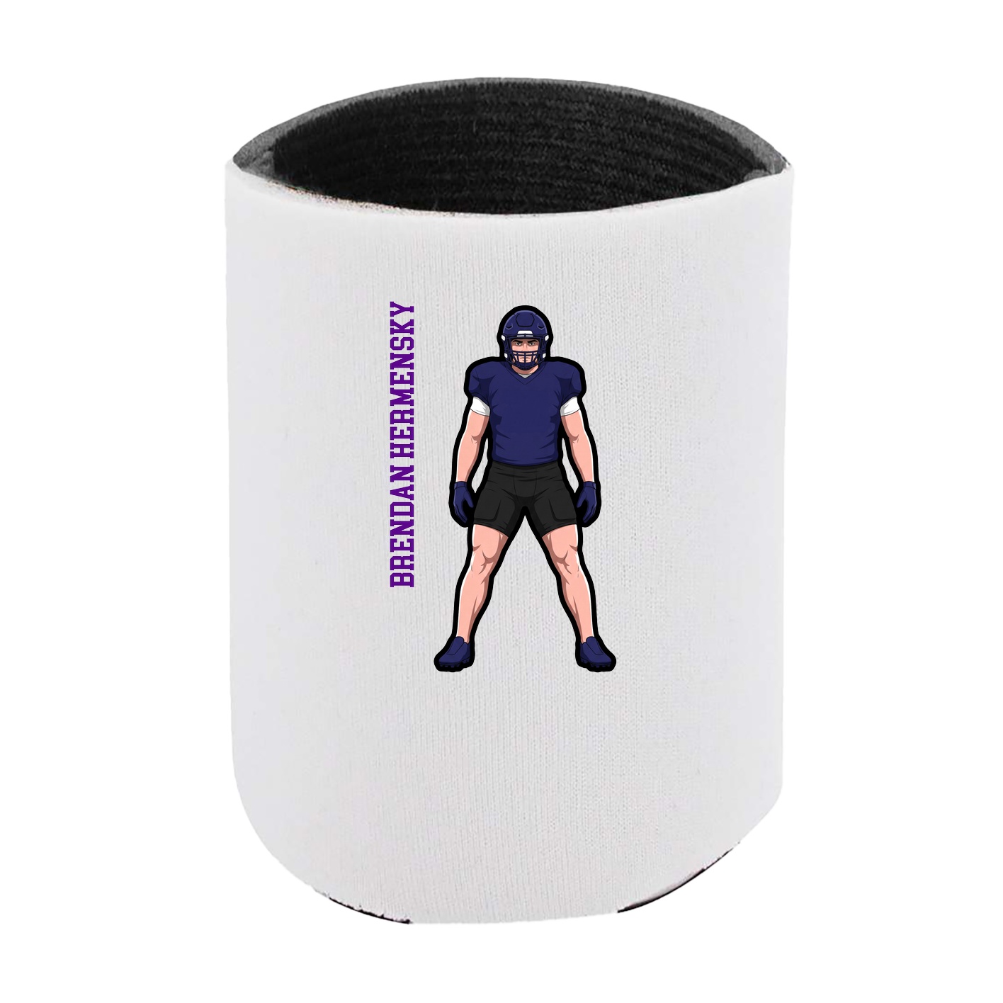 Can Holder — Name Vertical in White