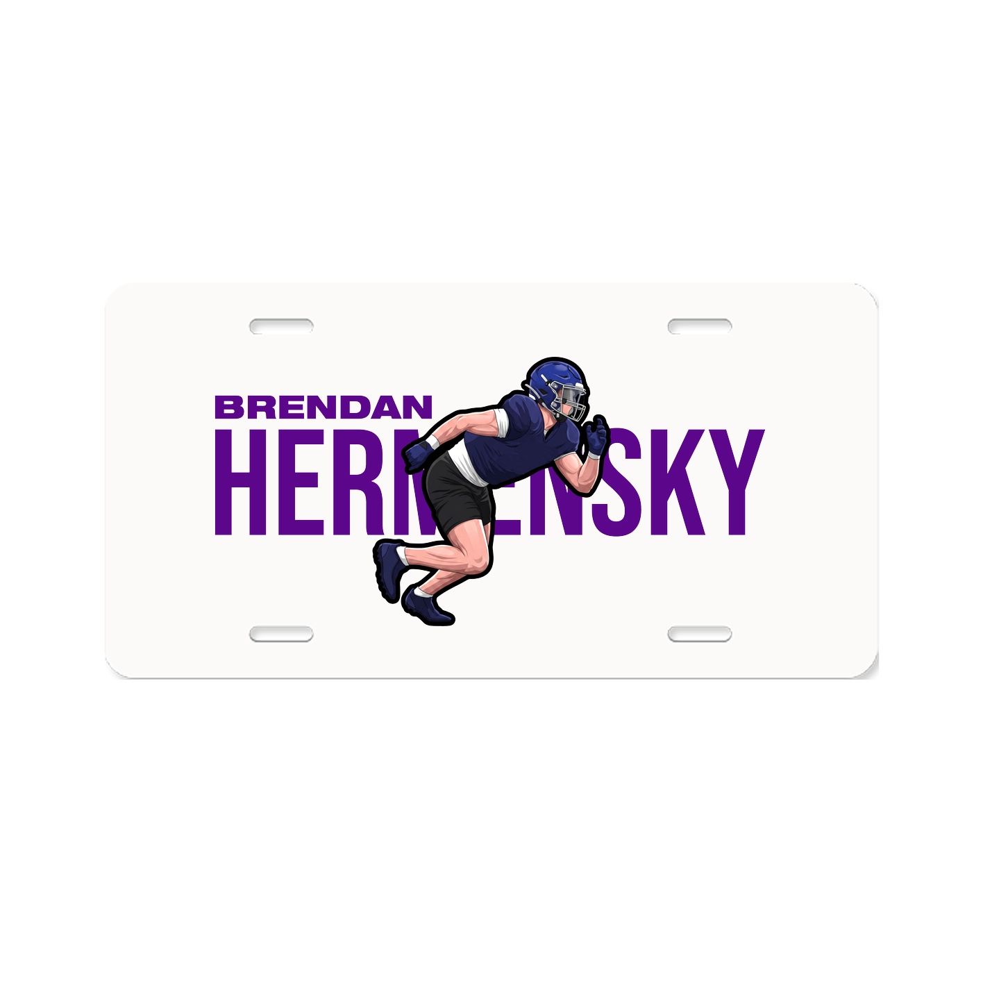 License Plate — Player Name in Classic