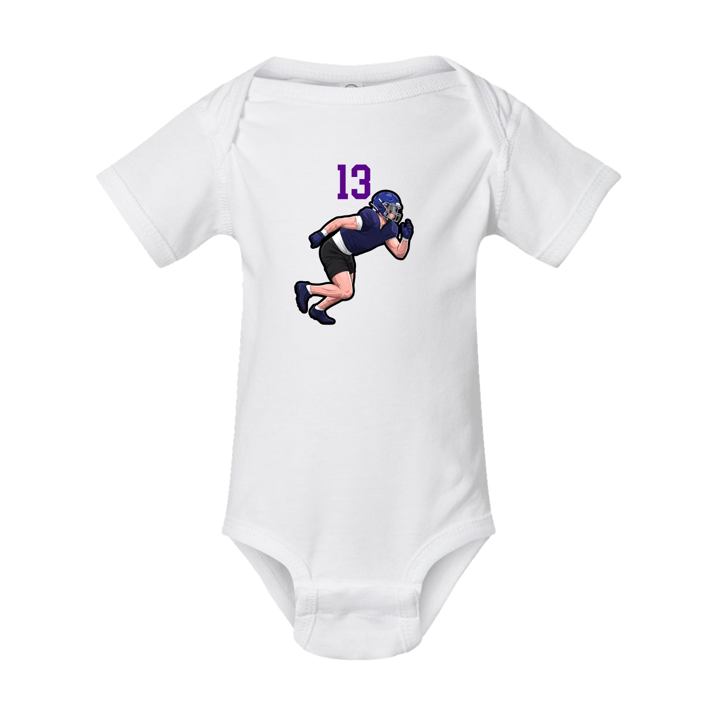 Baby Onesie — Number Top in White