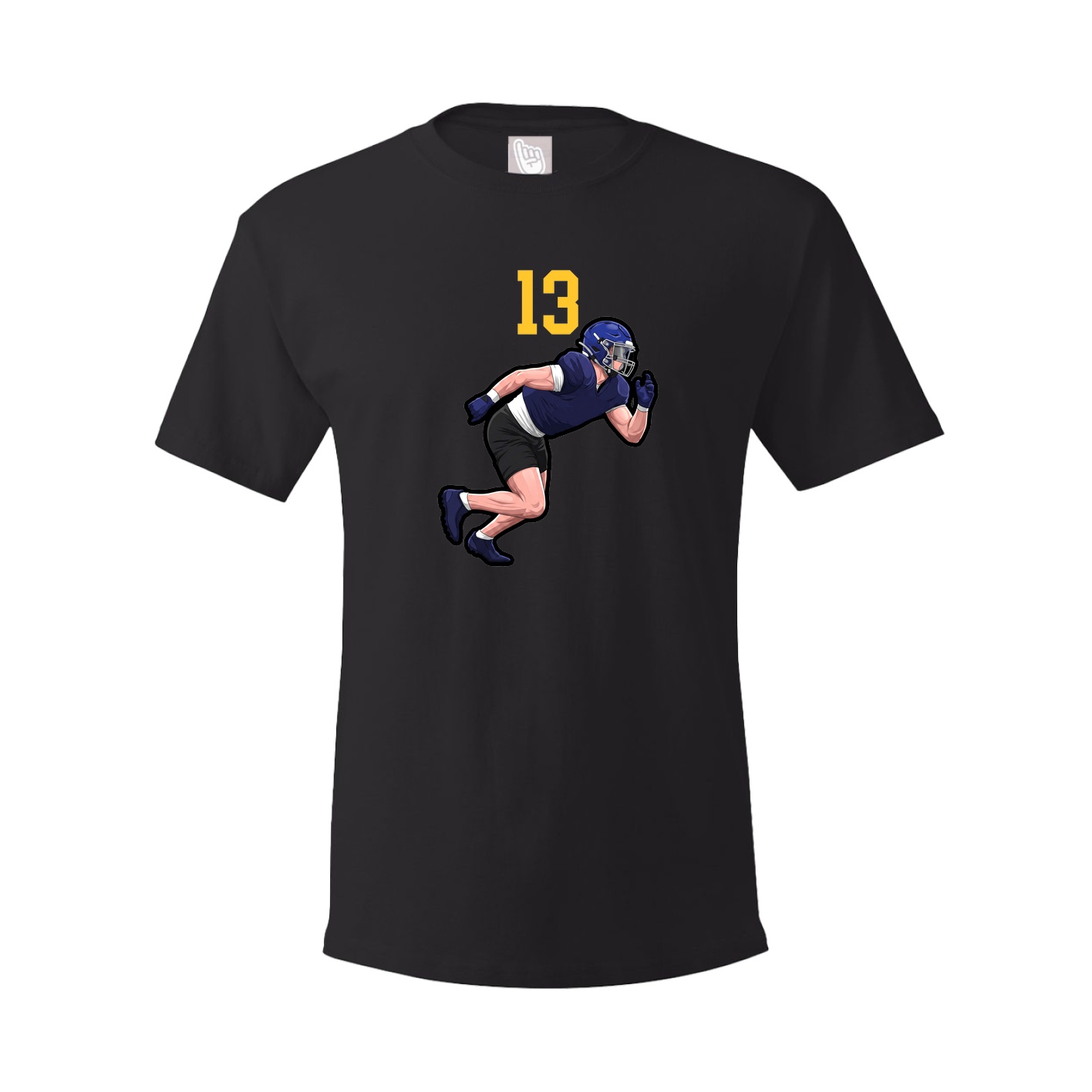 Youth Tee — Number Top in Black