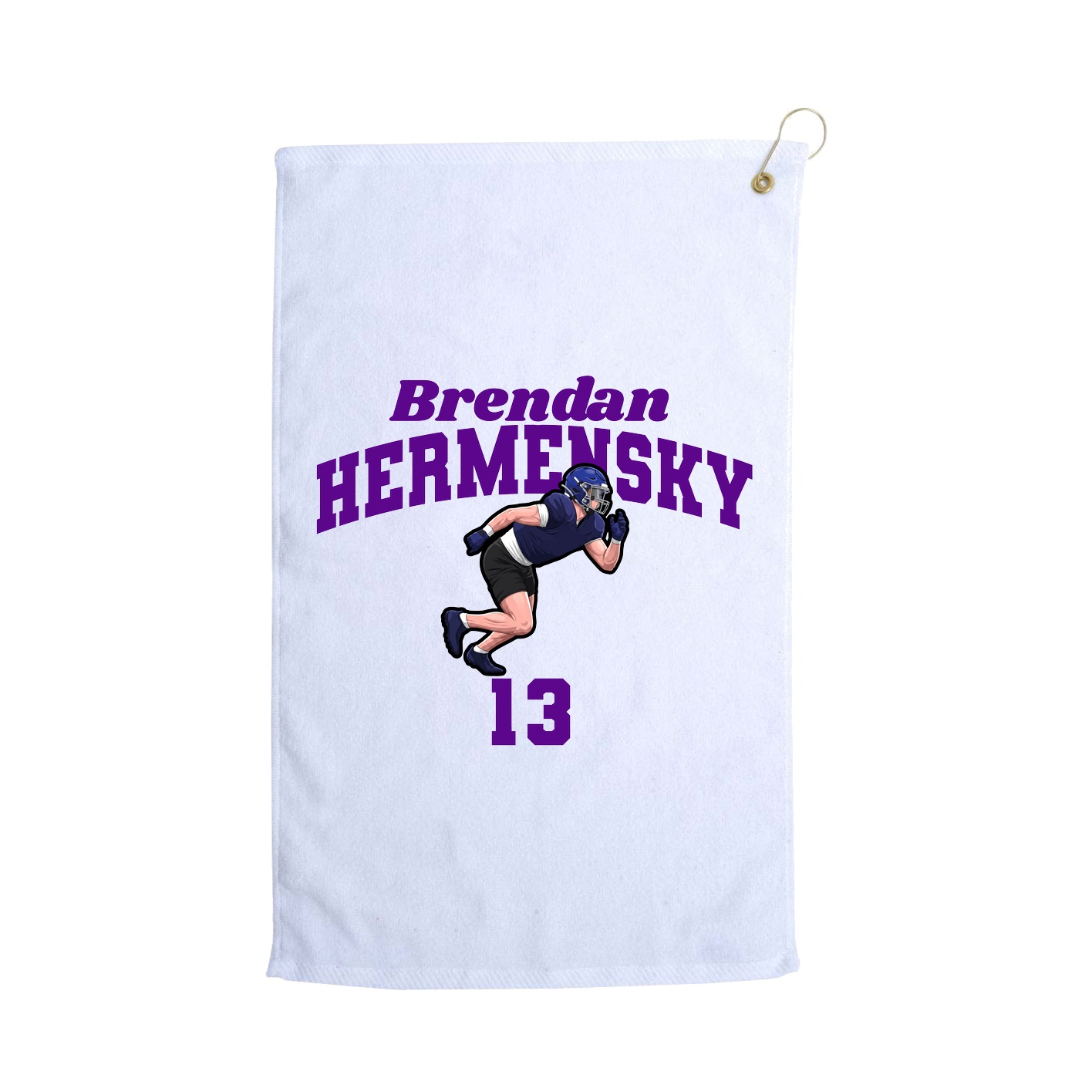 Golf Towel — Signature Arch in White