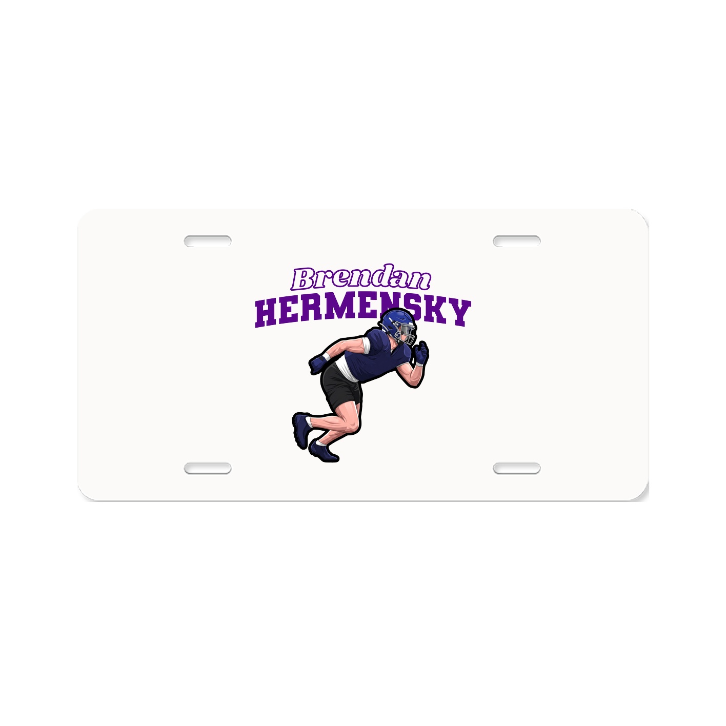 License Plate — Name Arch in Classic