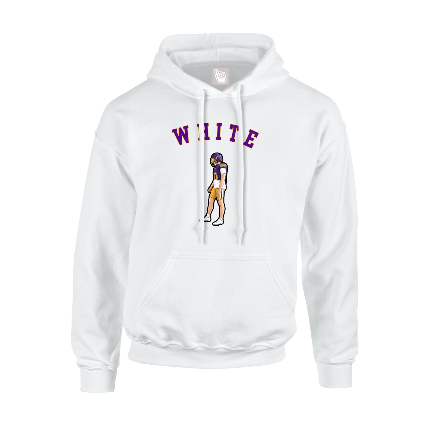 Youth Hoodie — Shirsey Arch in White