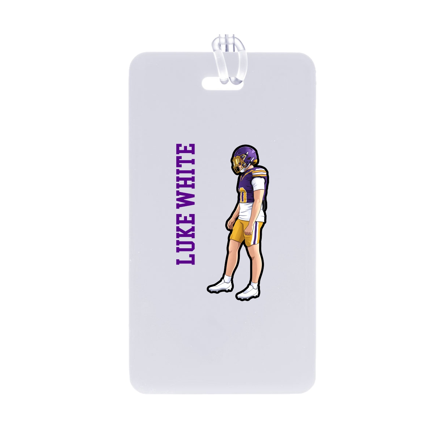 Bag Tag — Name Vertical in Classic