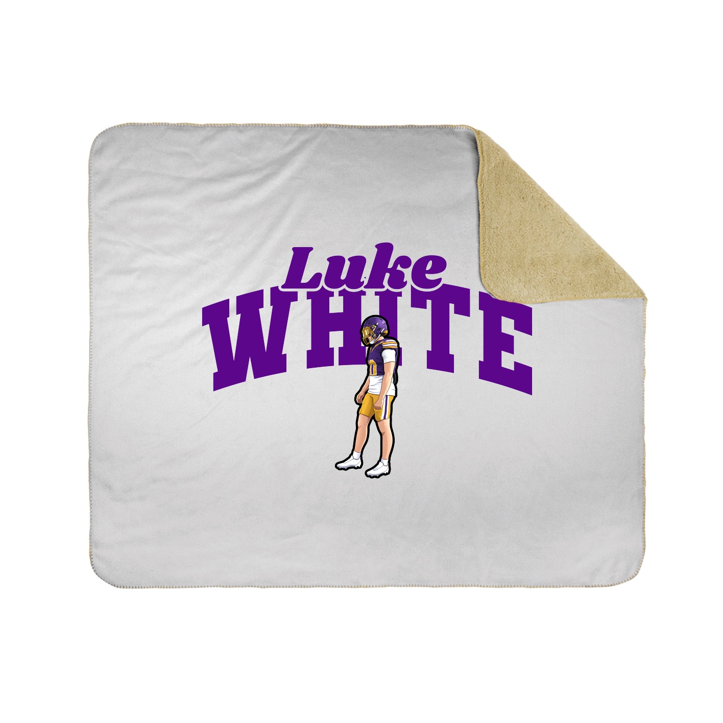 Throw Blanket — Signature Arch in White