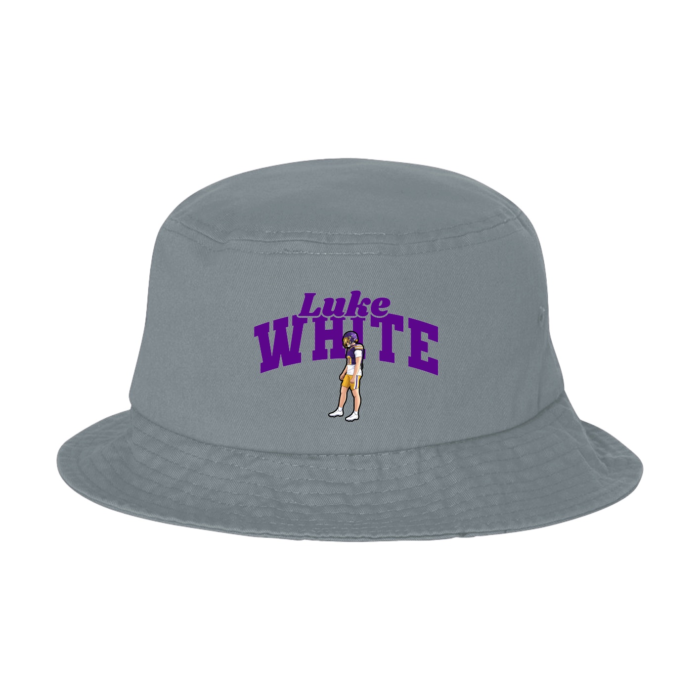 Bucket Cap — Signature Arch in Grey