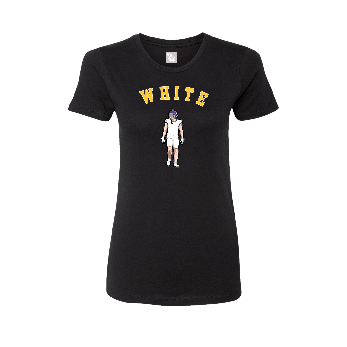 Fitted Women's Tee — Shirsey Arch in Black