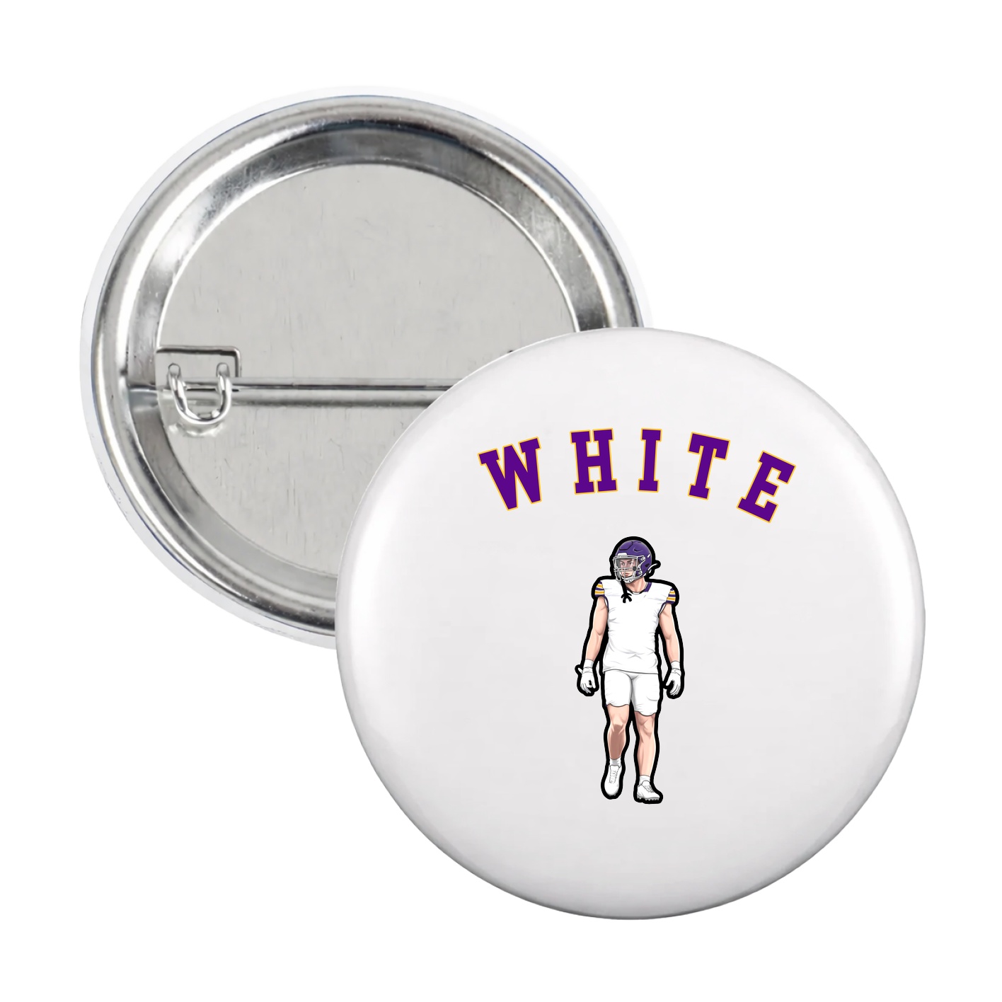 Game Day Button — Shirsey Arch in White