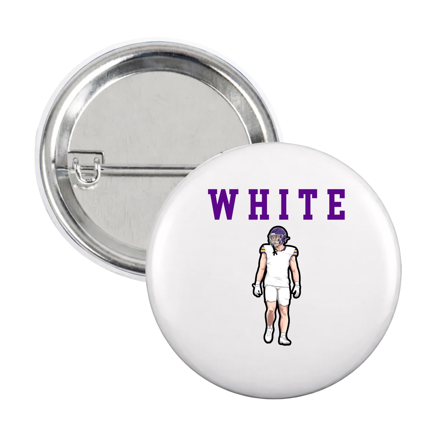 Game Day Button — Shirsey in White