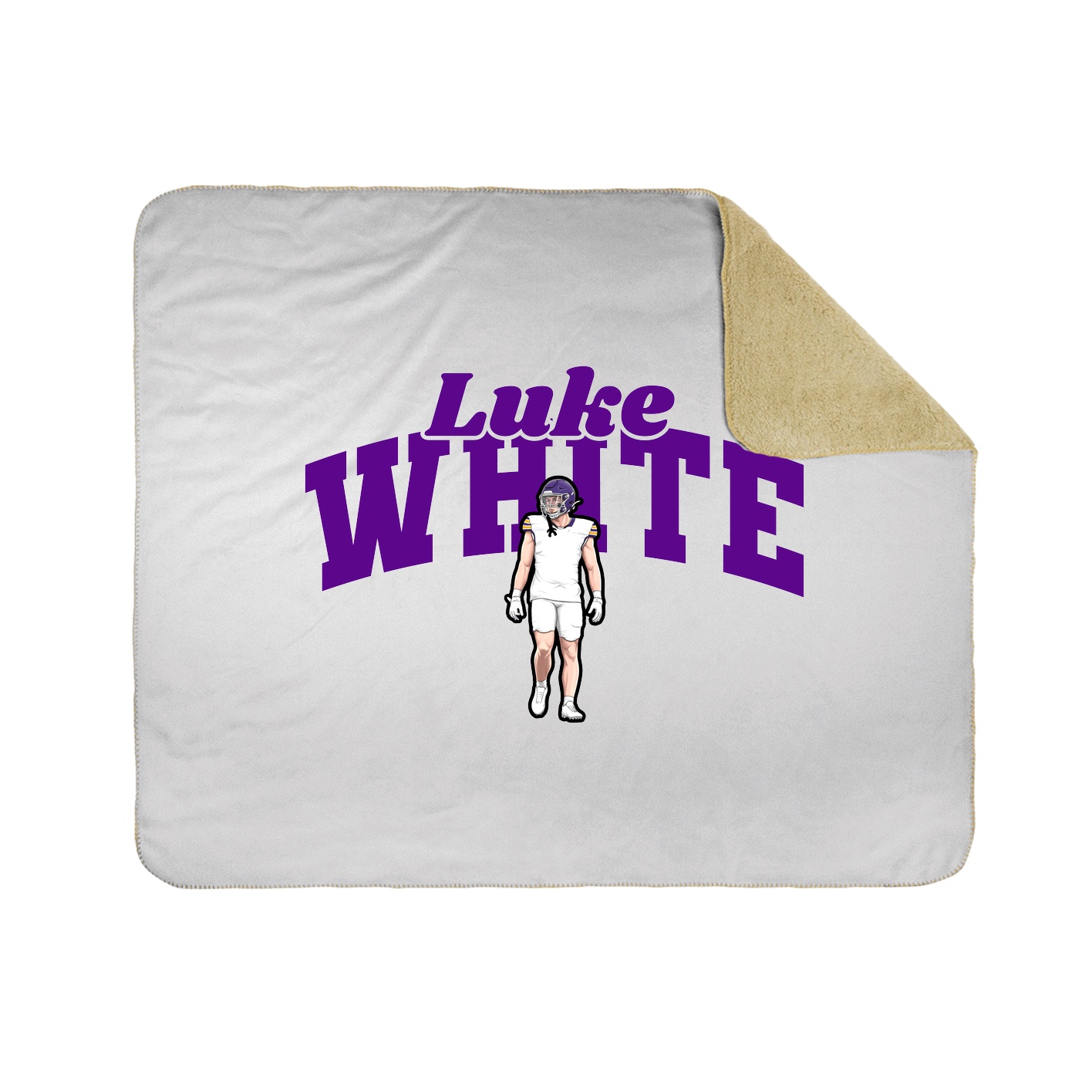 Throw Blanket — Signature Arch in White