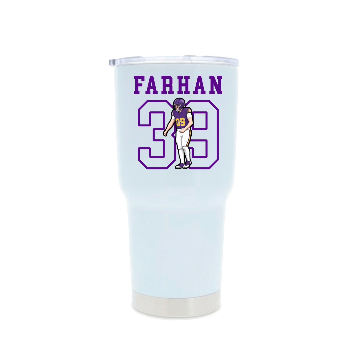 30oz Stainless Steel Tumbler — Shirsey in White