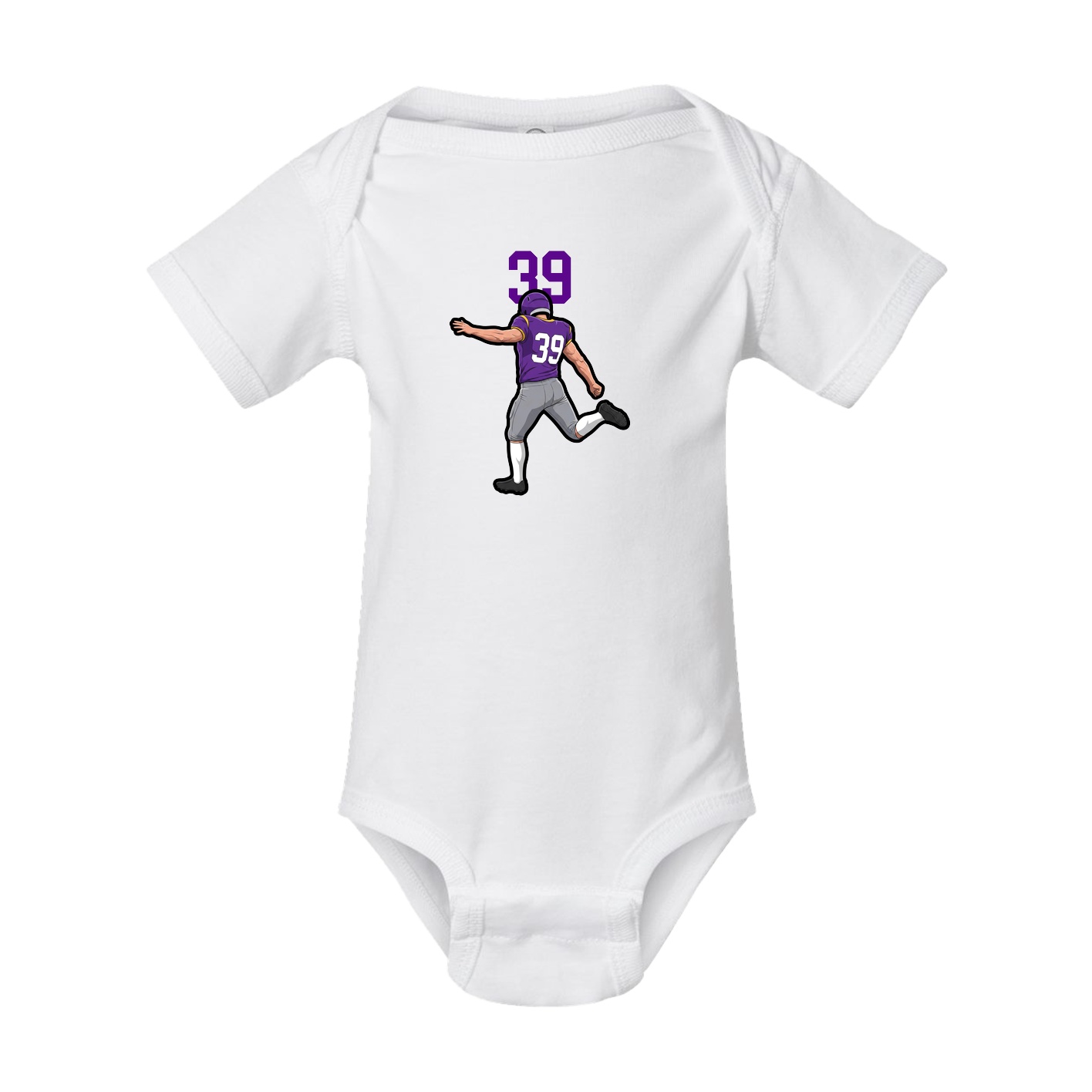 Baby Onesie — Number Top in White