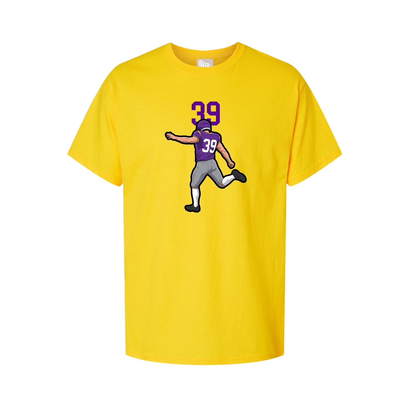 Youth Tee — Number Top in Gold