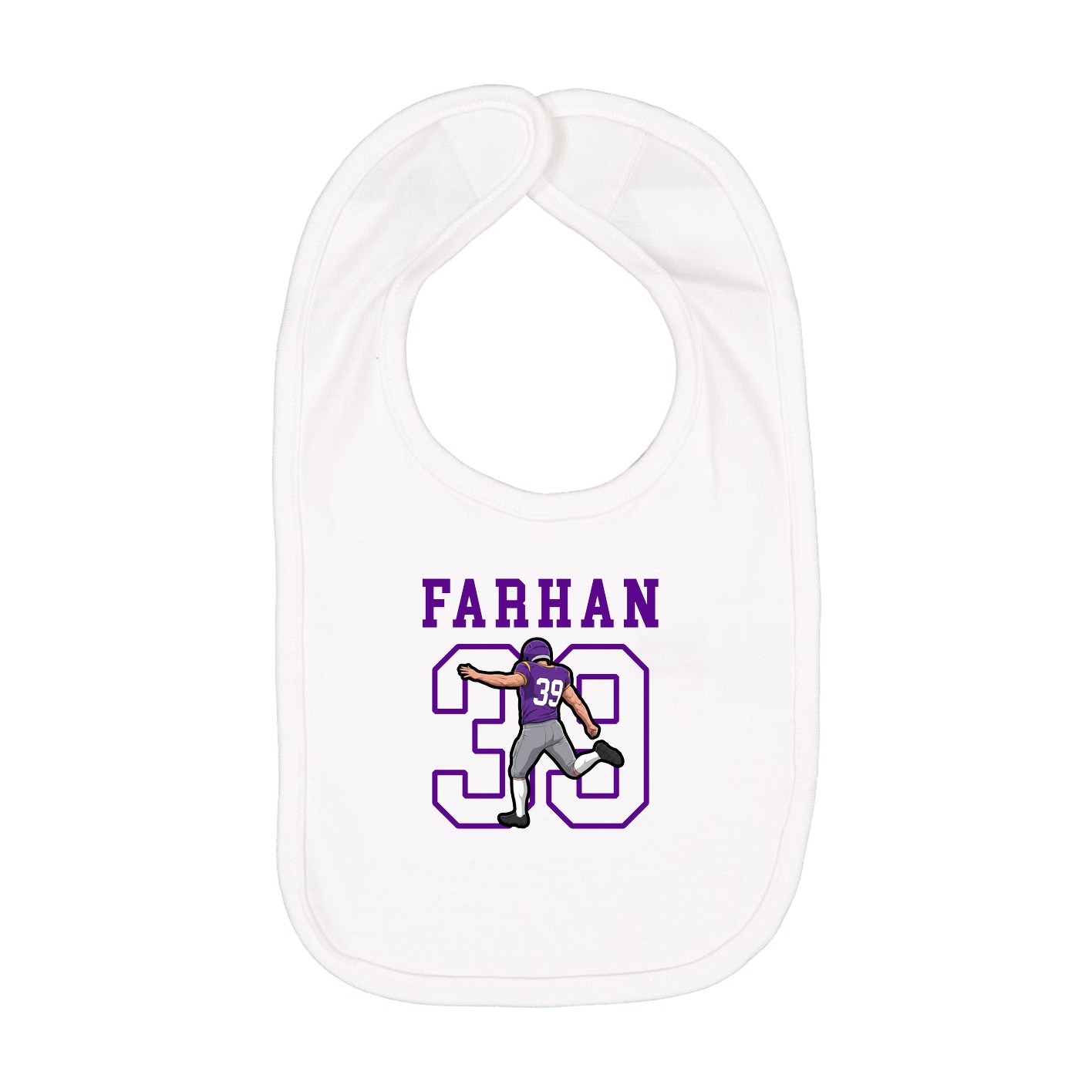 Infant Bib — Shirsey in White