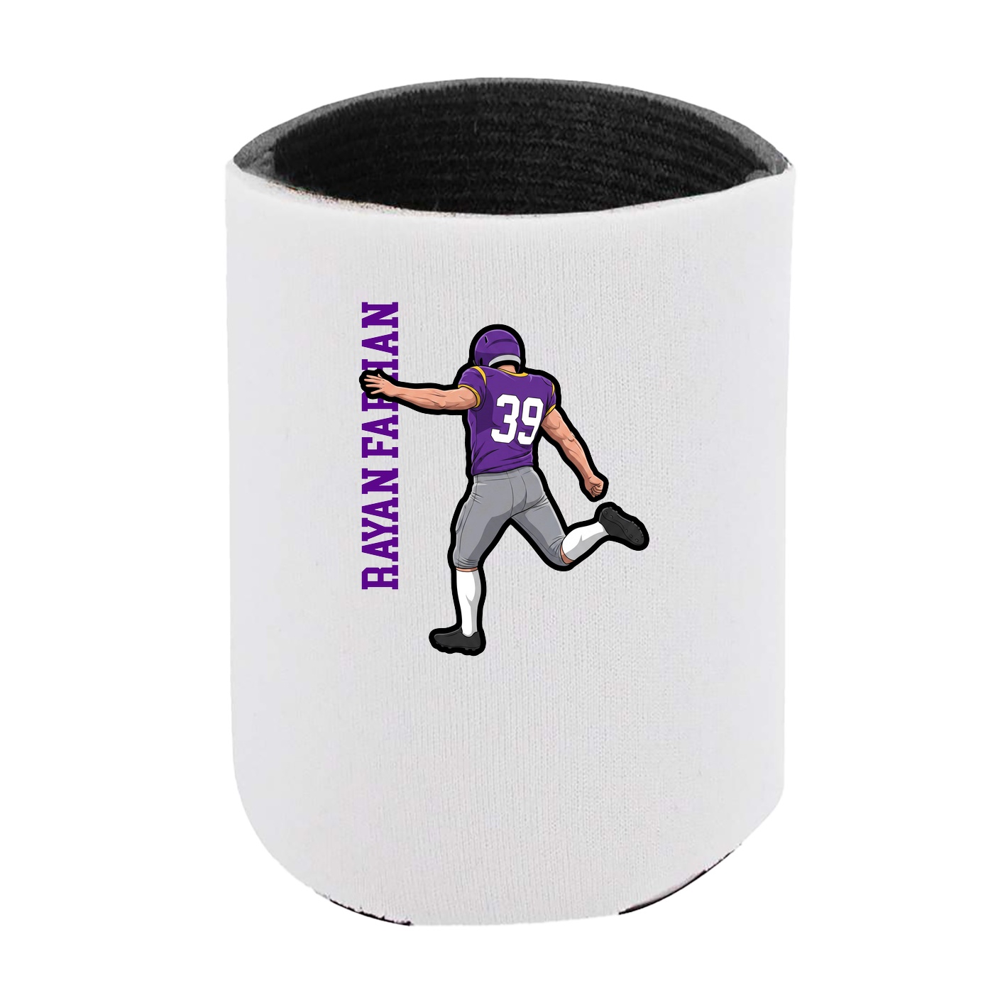 Can Holder — Name Vertical in White