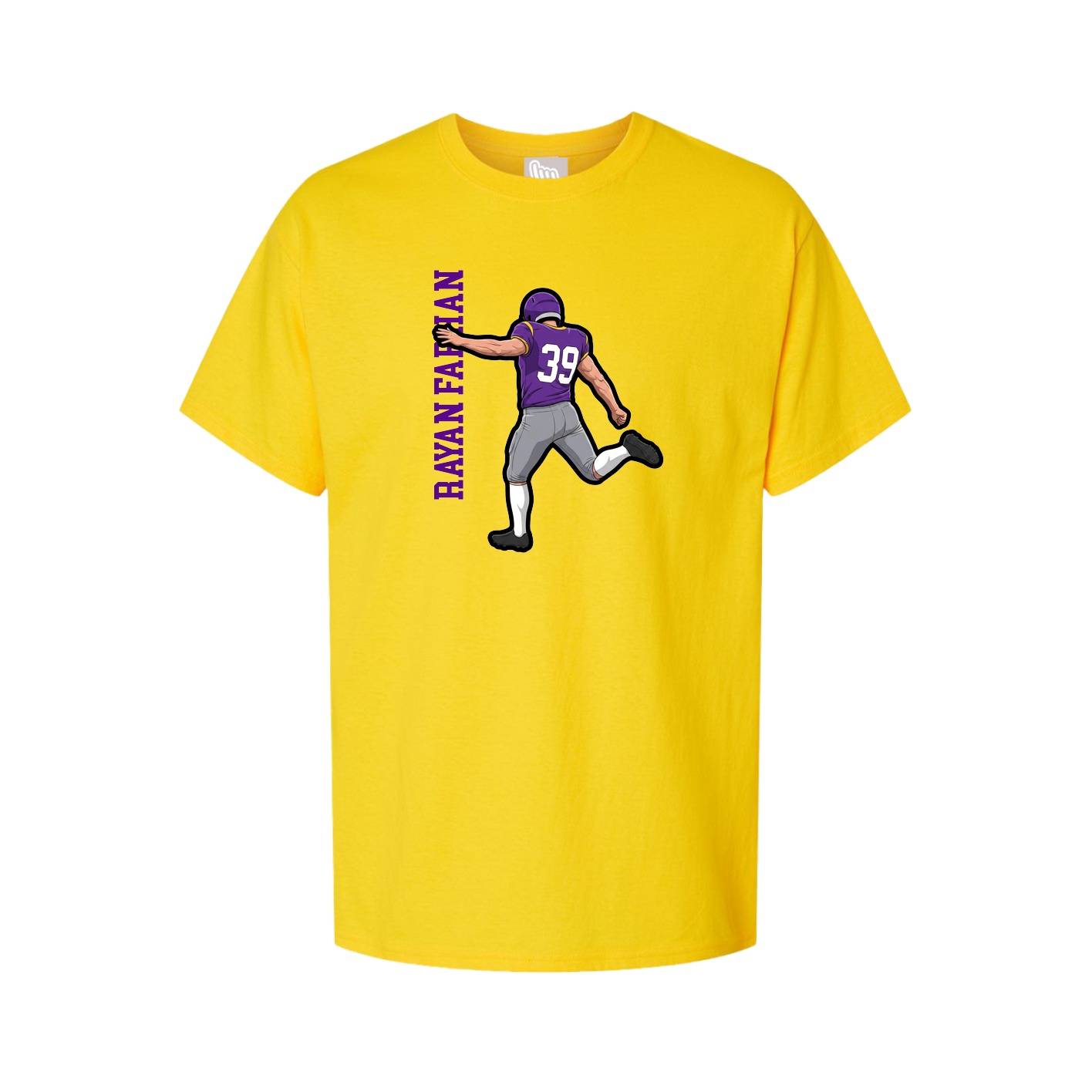Tee — Name Vertical in Gold