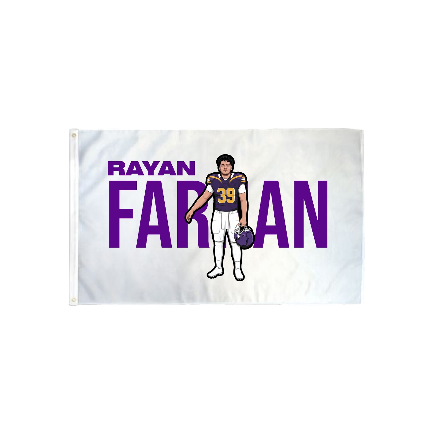 3x5 Flag — Player Name in Classic