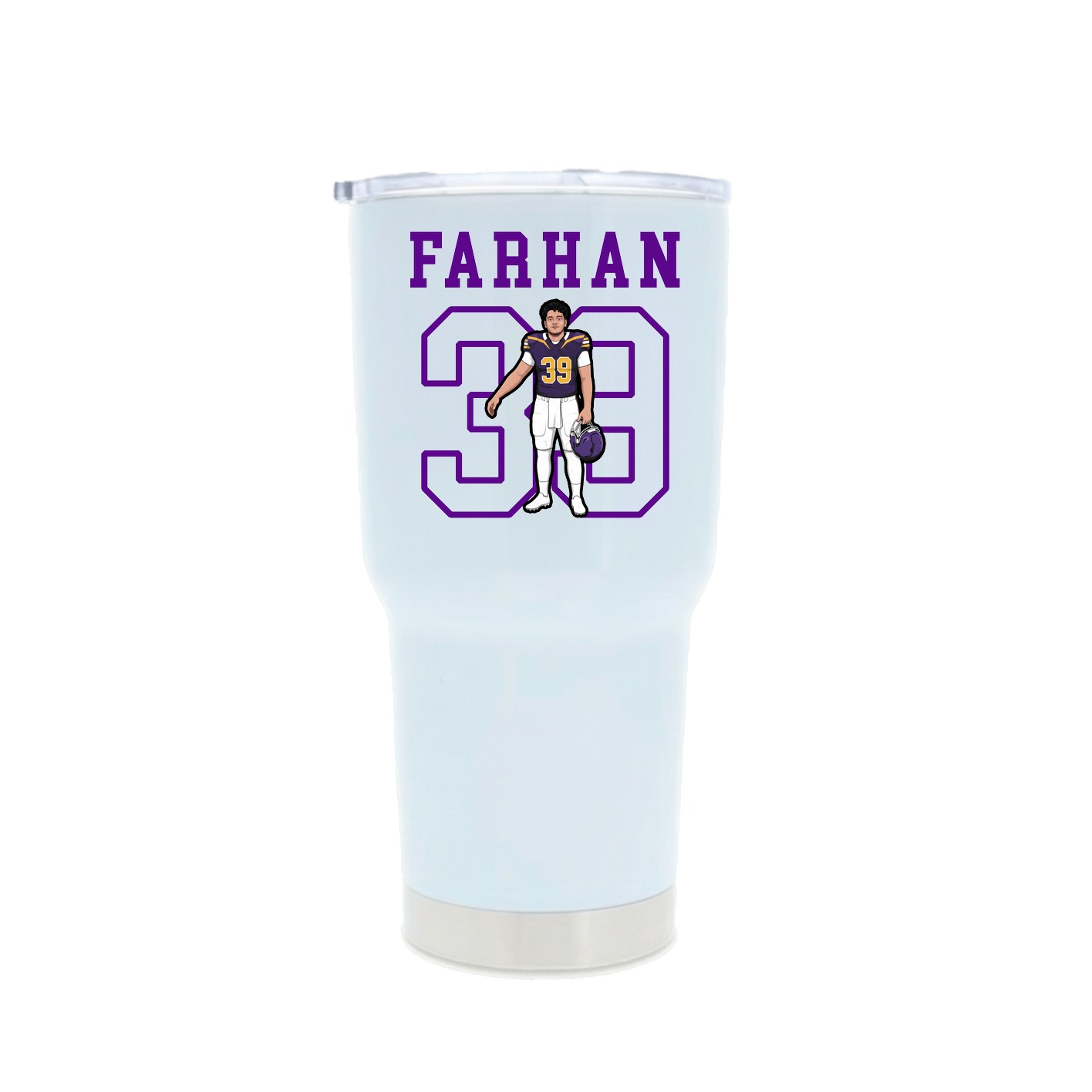30oz Stainless Steel Tumbler — Shirsey in White