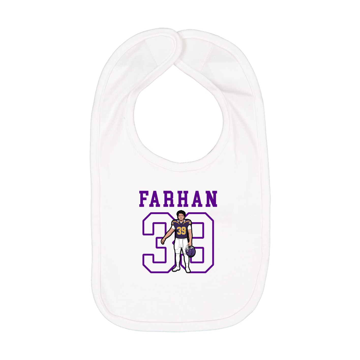 Infant Bib — Shirsey in White