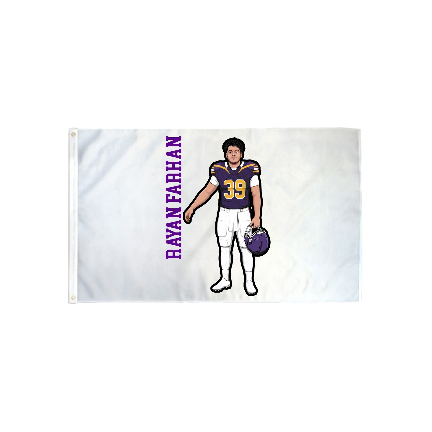 3x5 Flag — Name Vertical in Classic