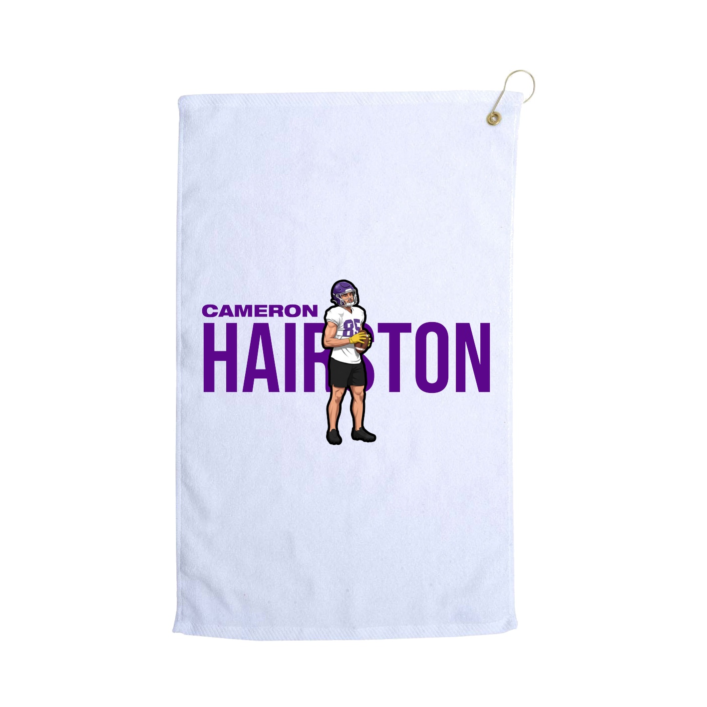 Golf Towel — Player Name in White