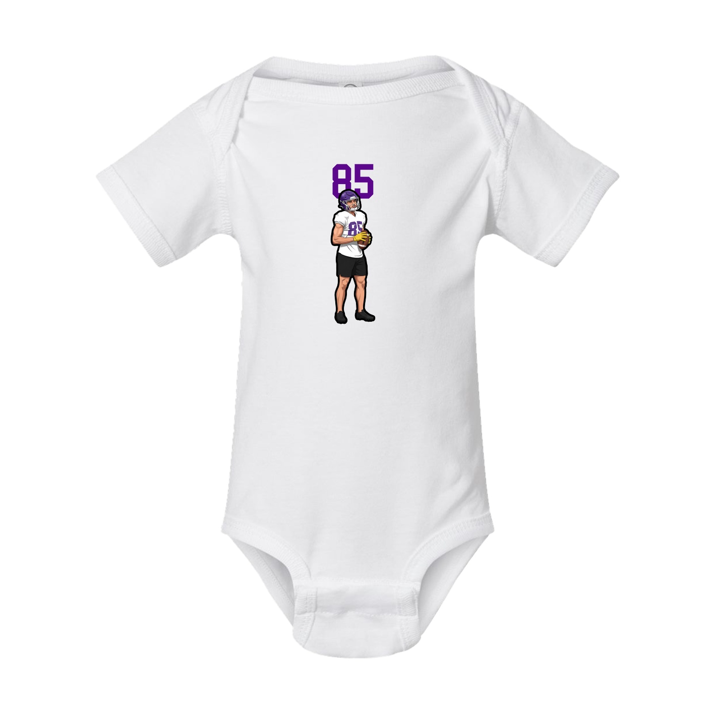 Baby Onesie — Number Top in White