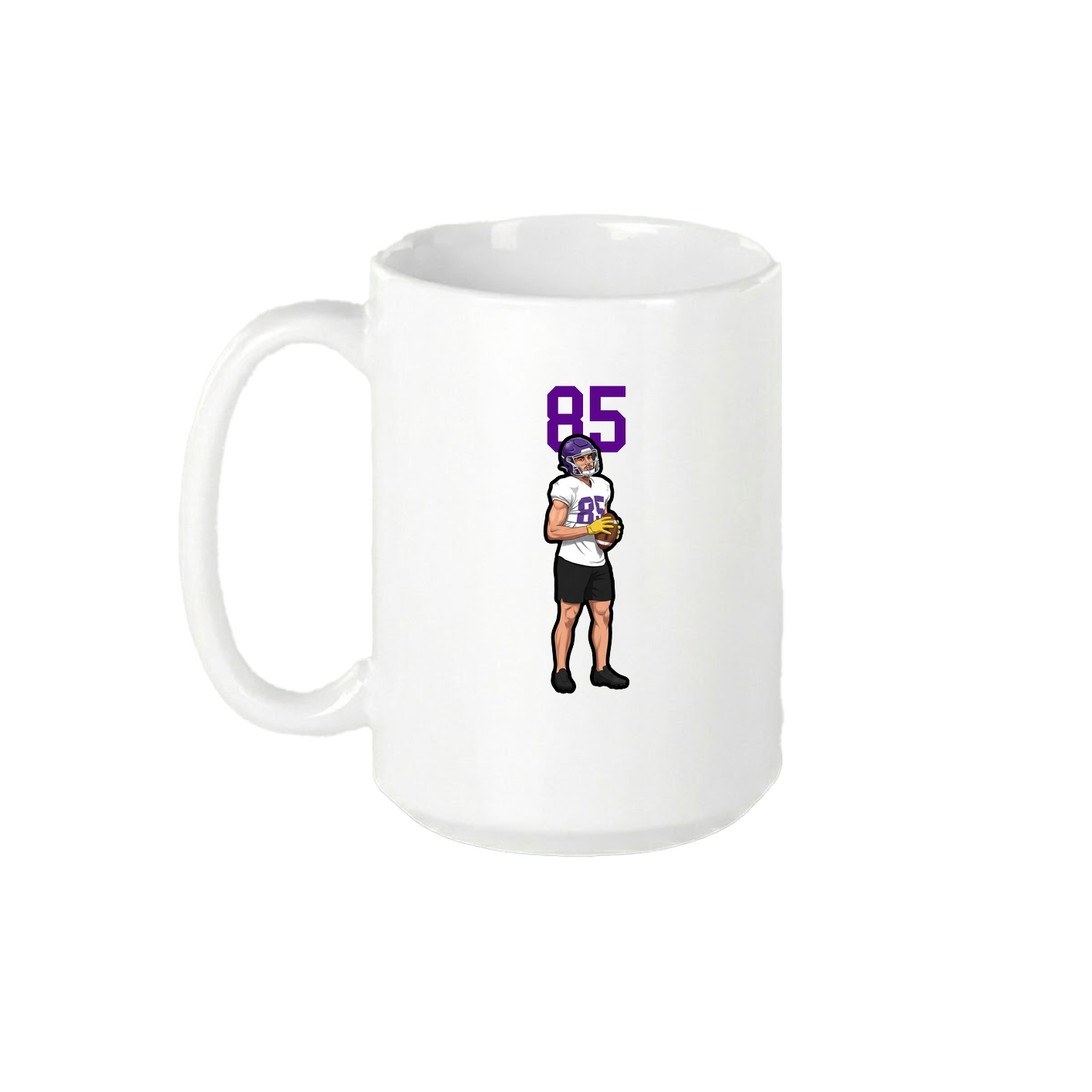 15oz Coffee Mug — Number Top in White