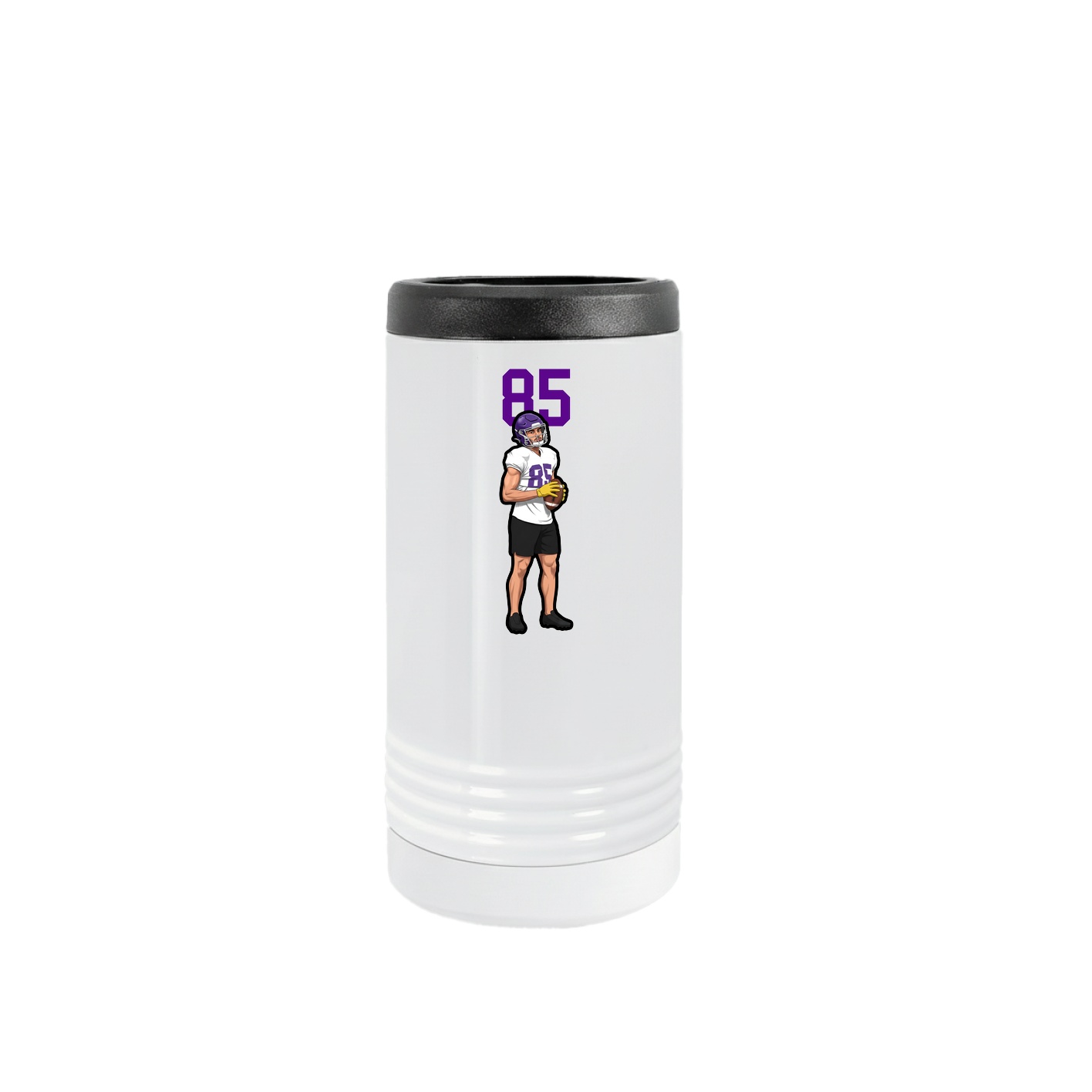 Slim Beverage Holder — Number Top in White